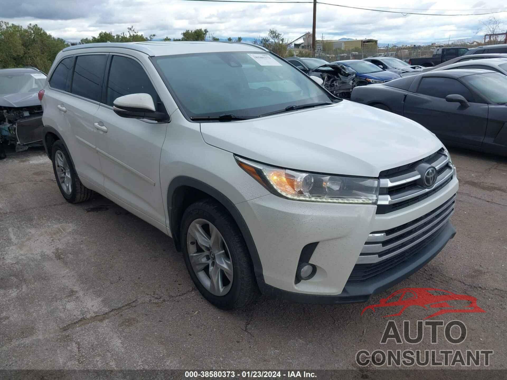 TOYOTA HIGHLANDER 2018 - 5TDYZRFH3JS285642