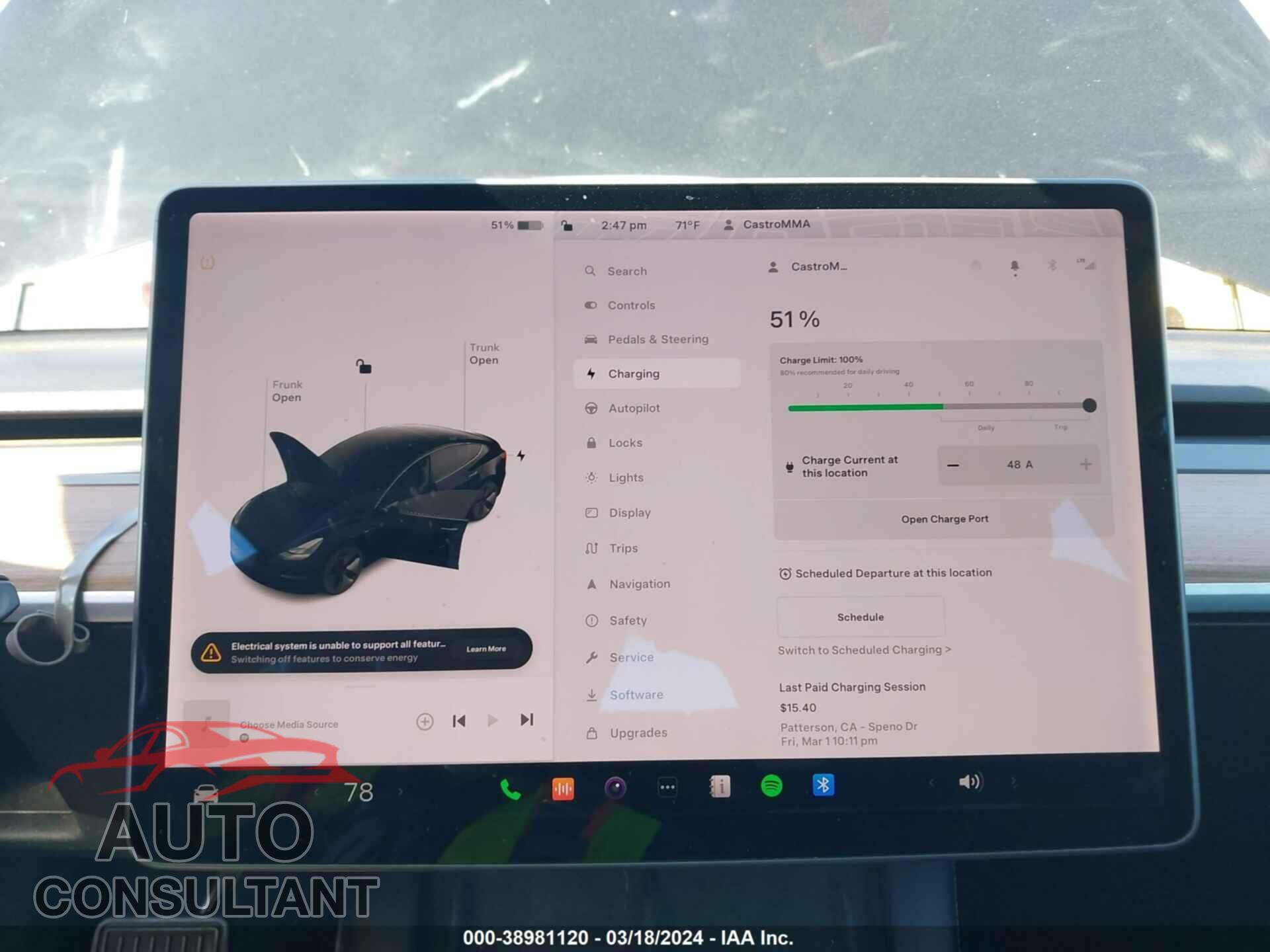 TESLA MODEL 3 2021 - 5YJ3E1EA8MF878076