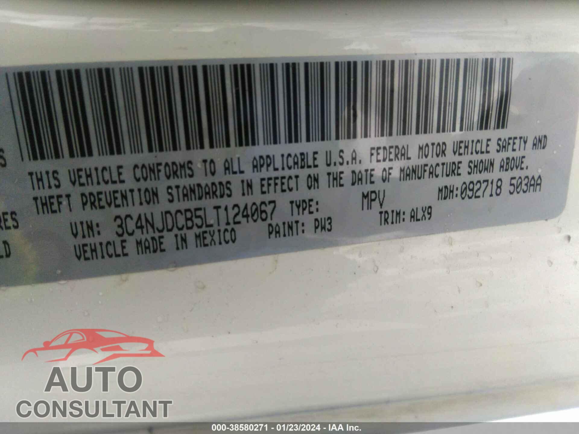 JEEP COMPASS 2020 - 3C4NJDCB5LT124067