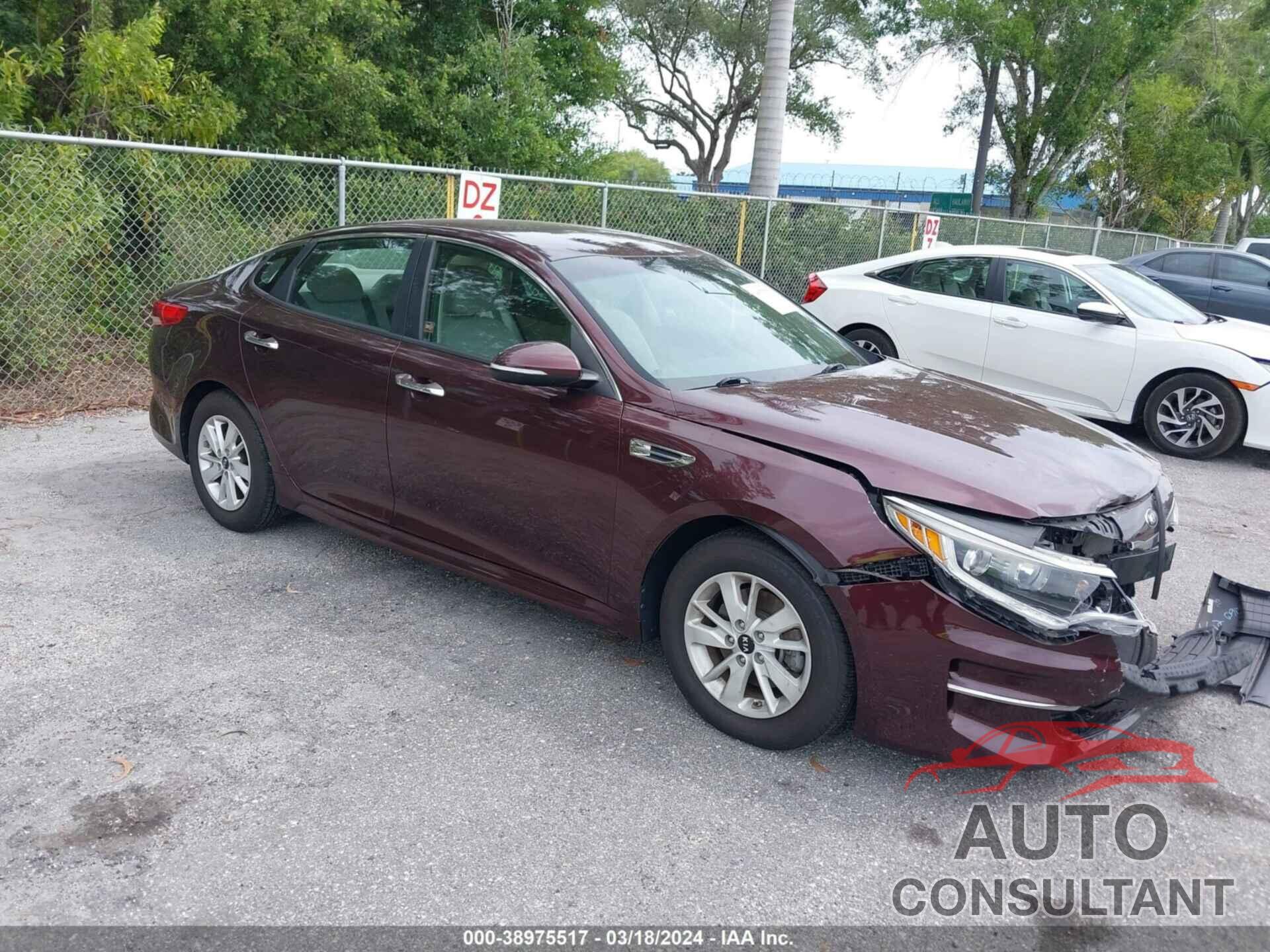 KIA OPTIMA 2016 - 5XXGT4L3XGG091337