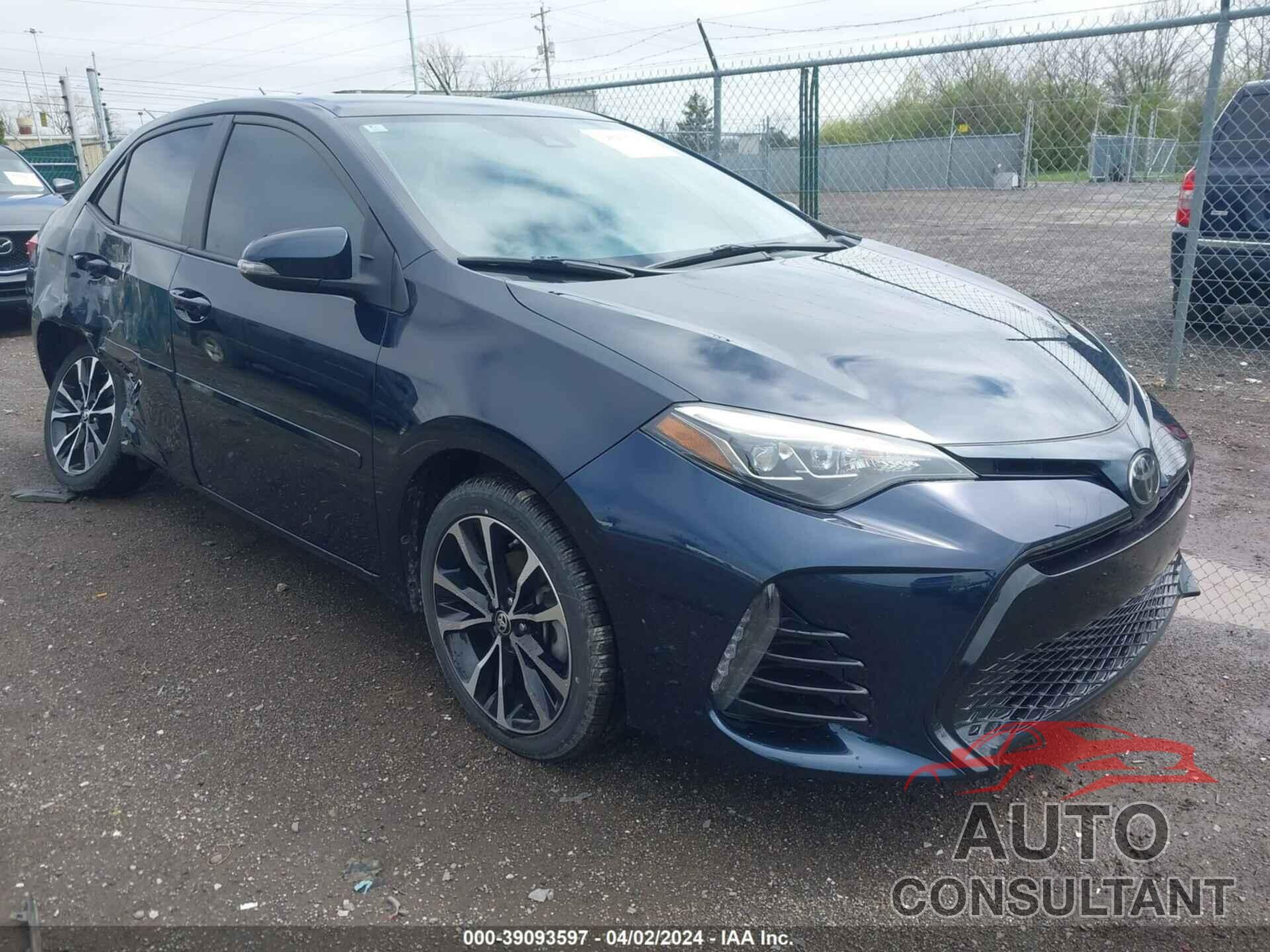 TOYOTA COROLLA 2019 - 2T1BURHE9KC156953