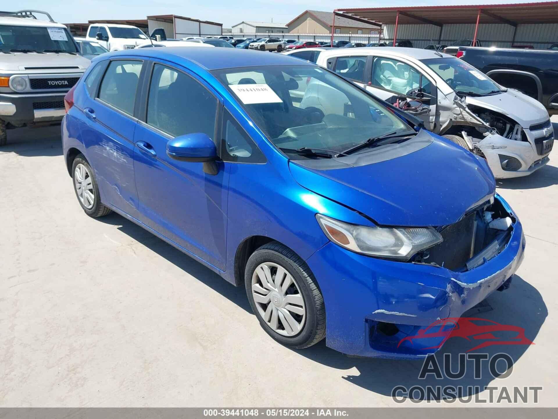 HONDA FIT 2016 - JHMGK5H53GX002007