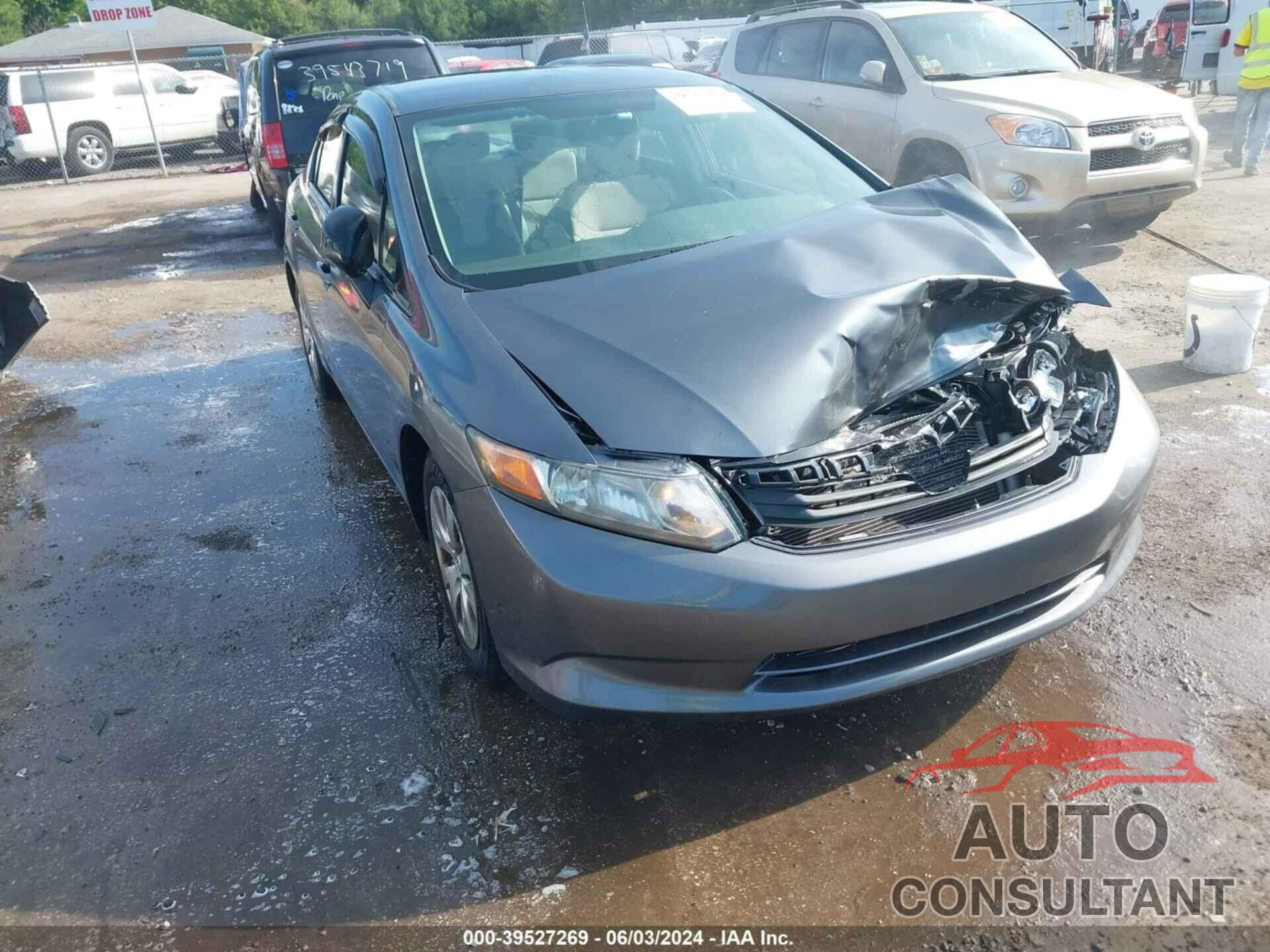 HONDA CIVIC 2012 - 19XFB2F55CE068647