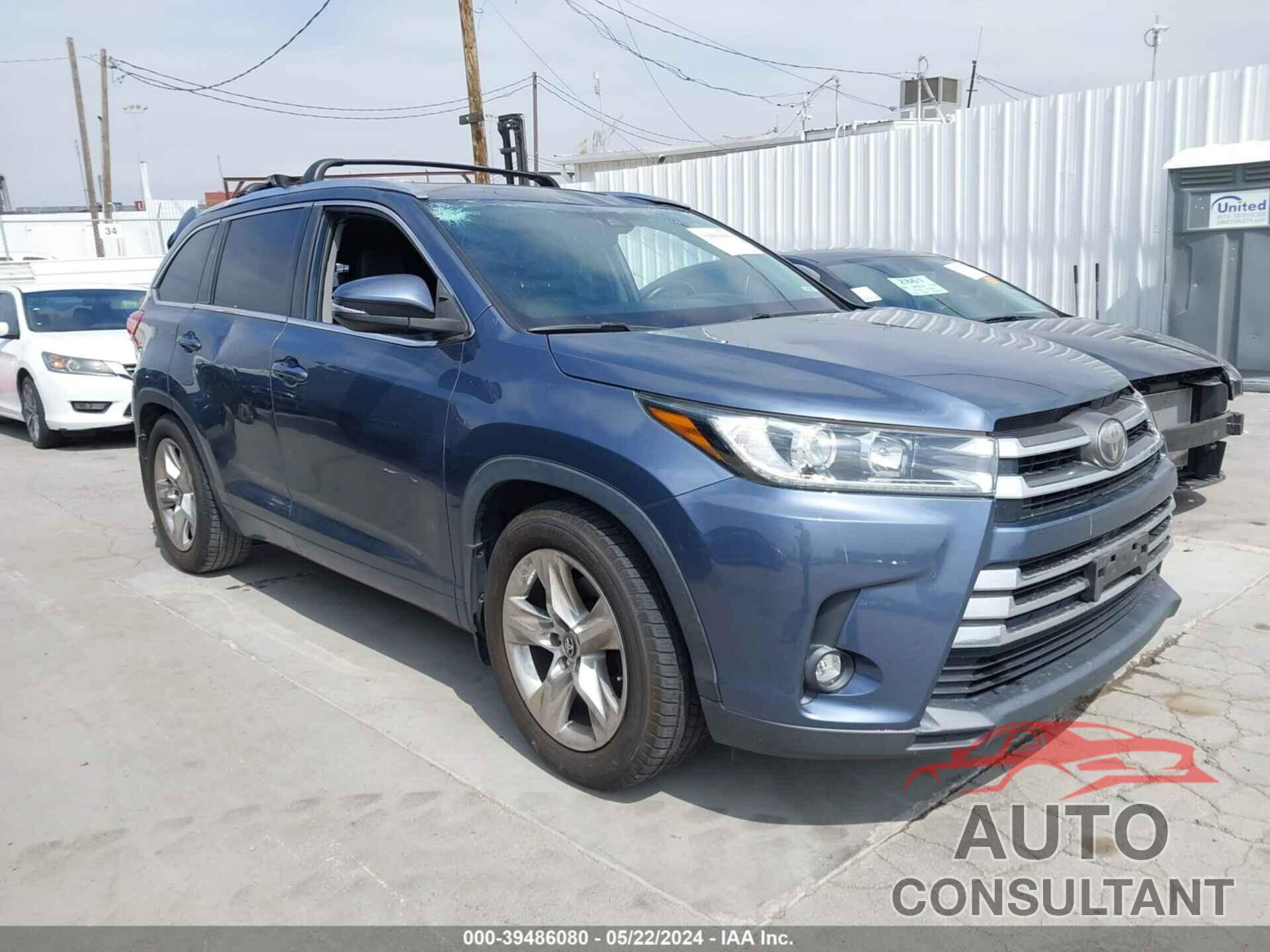 TOYOTA HIGHLANDER 2019 - 5TDYZRFH3KS298229