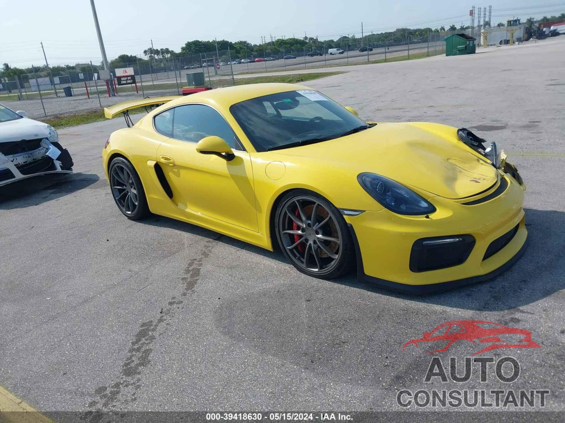 PORSCHE CAYMAN 2016 - WP0AC2A85GK197886