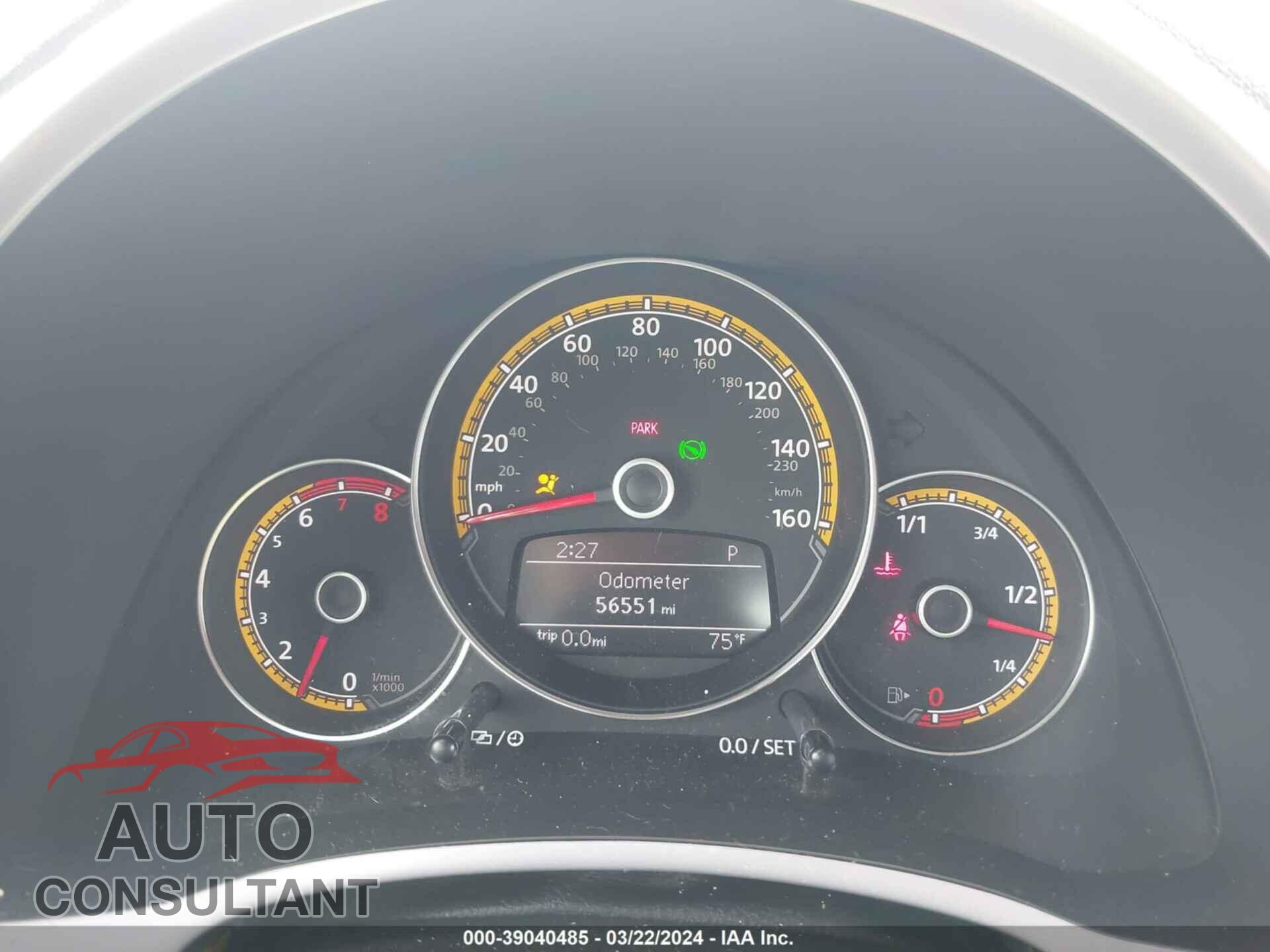 VOLKSWAGEN BEETLE 2017 - 3VWS17AT9HM631164