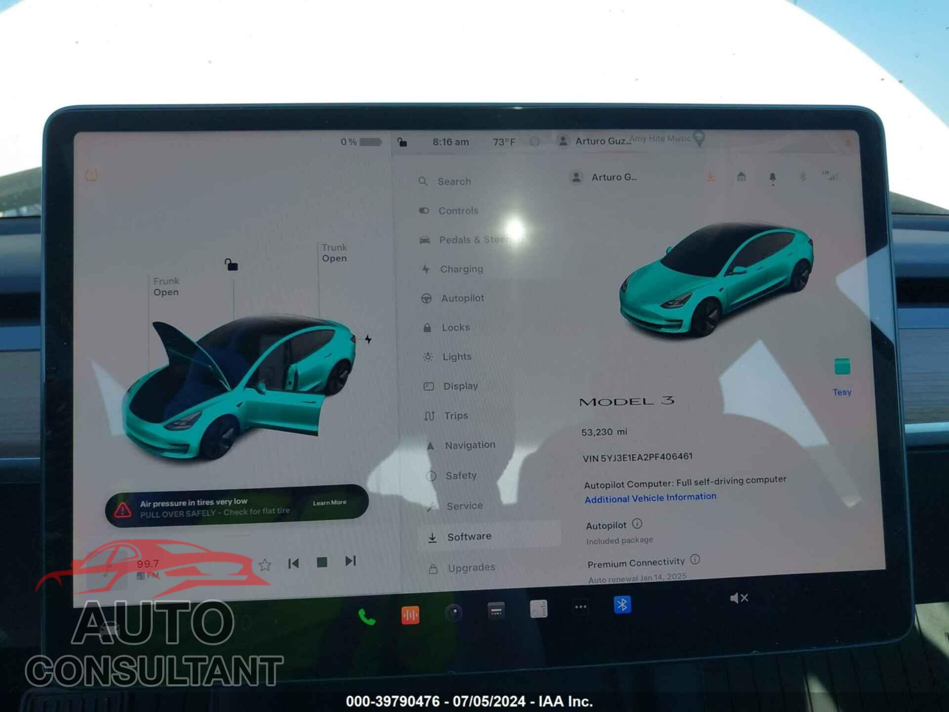 TESLA MODEL 3 2023 - 5YJ3E1EA2PF406461