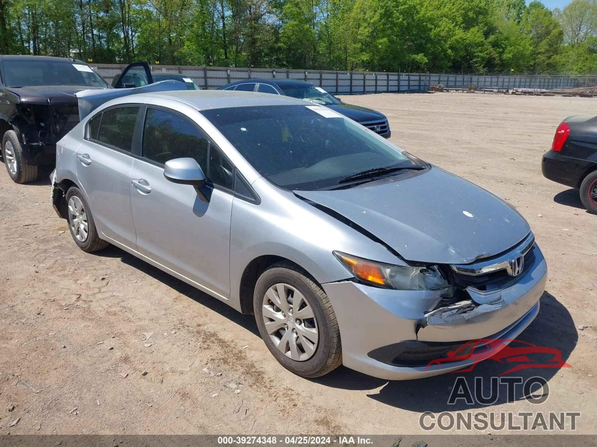 HONDA CIVIC 2012 - 19XFB2F5XCE077845