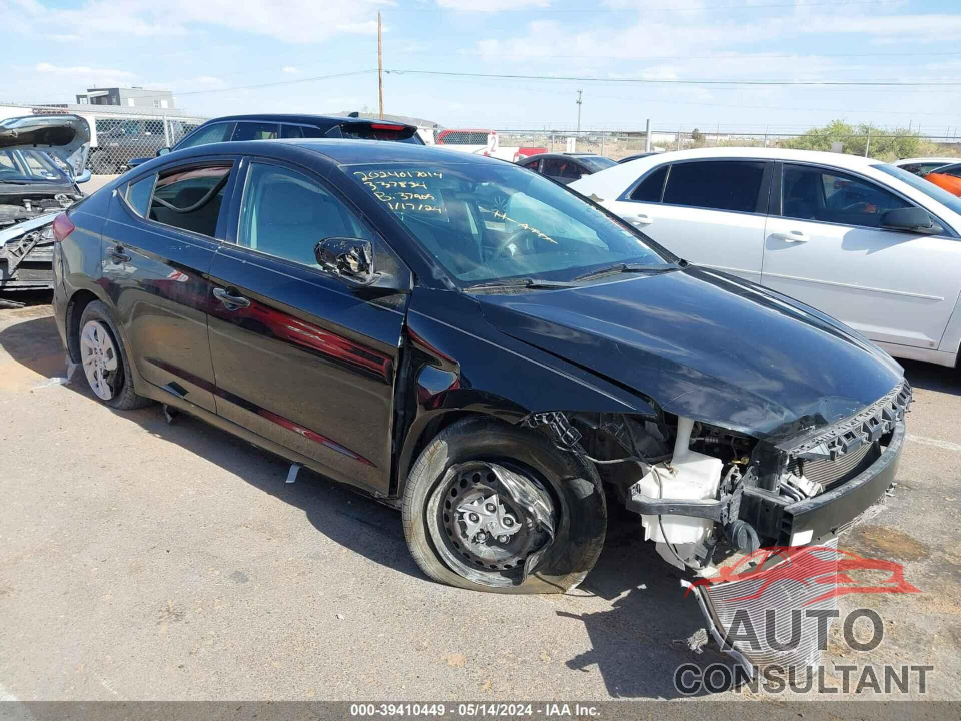 HYUNDAI ELANTRA 2018 - 5NPD74LF8JH396509