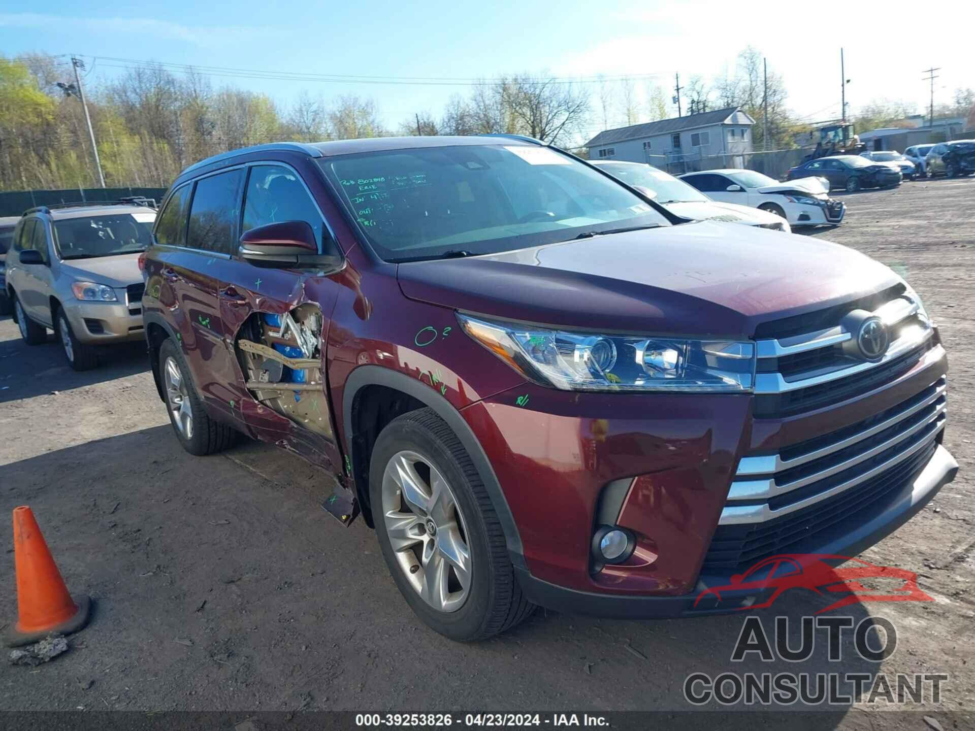 TOYOTA HIGHLANDER 2017 - 5TDDZRFHXHS386461