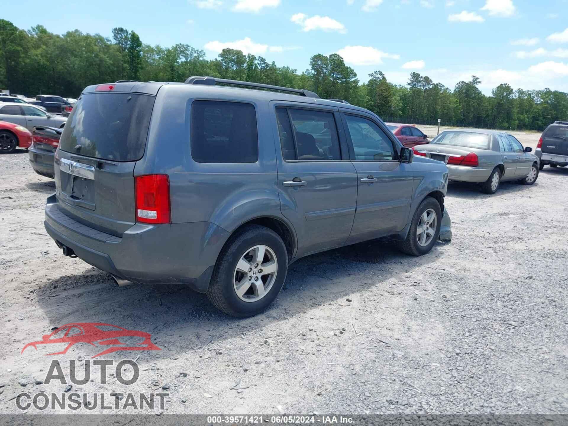 HONDA PILOT 2010 - 5FNYF3H59AB020060