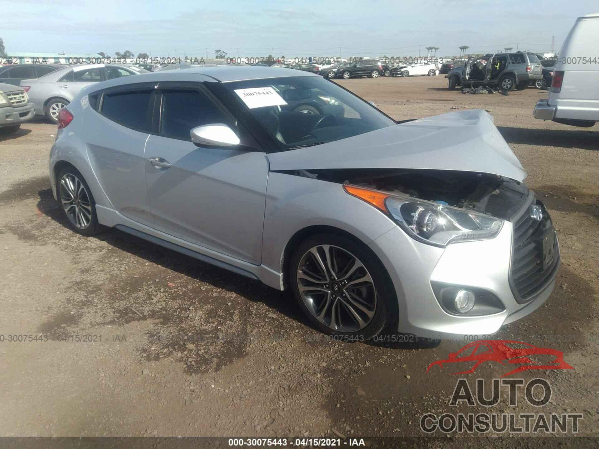 HYUNDAI VELOSTER 2016 - KMHTC6AE2GU255958