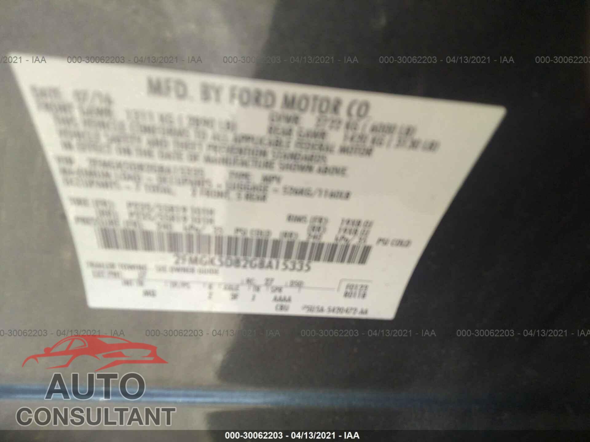FORD FLEX 2016 - 2FMGK5D82GBA15335