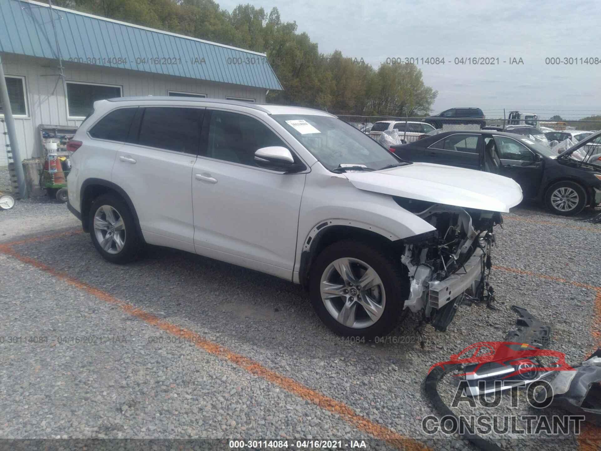 TOYOTA HIGHLANDER 2017 - 5TDDZRFH5HS357370
