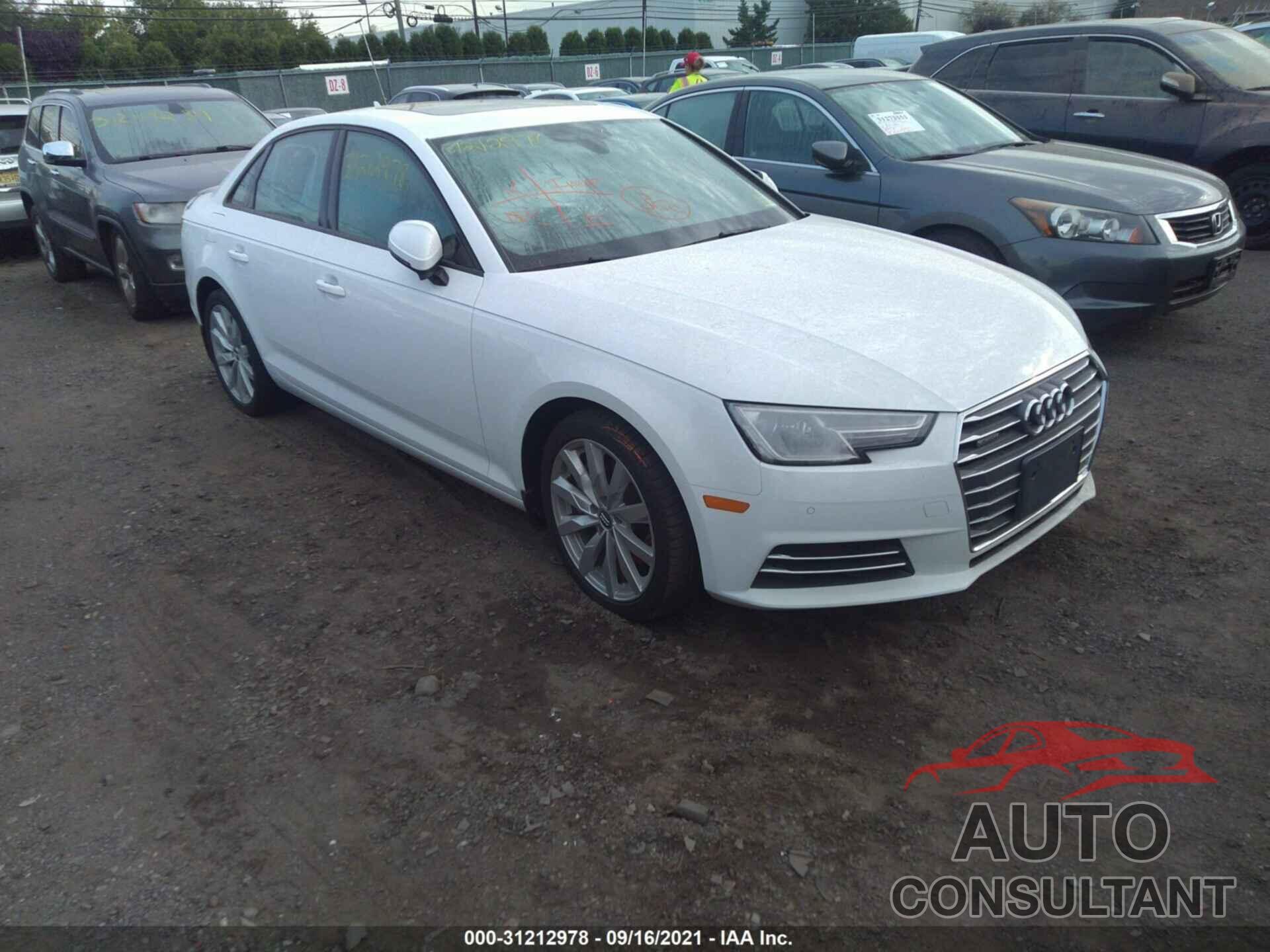 AUDI A4 2017 - WAUANAF40HN009038