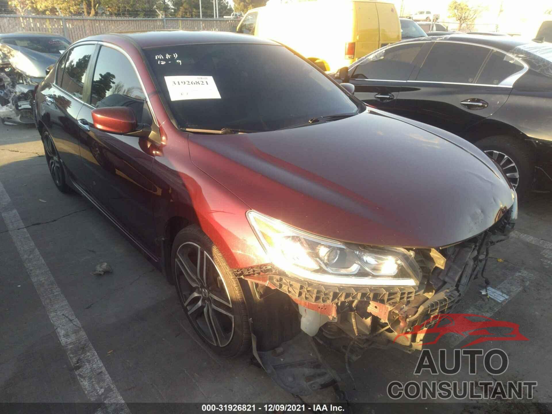 HONDA ACCORD SEDAN 2016 - 1HGCR2F53GA227075