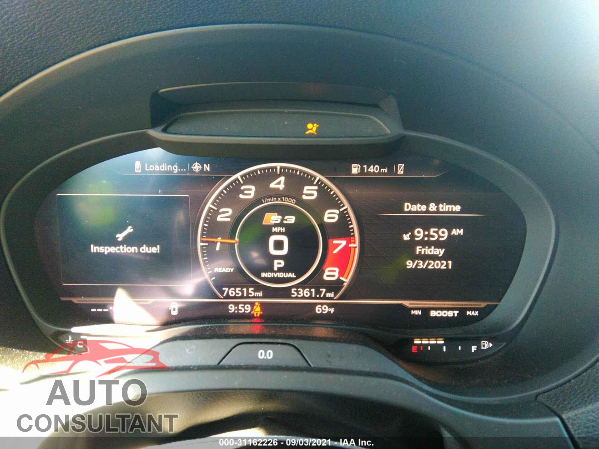 AUDI S3 2017 - WAUB1GFF1H1011506
