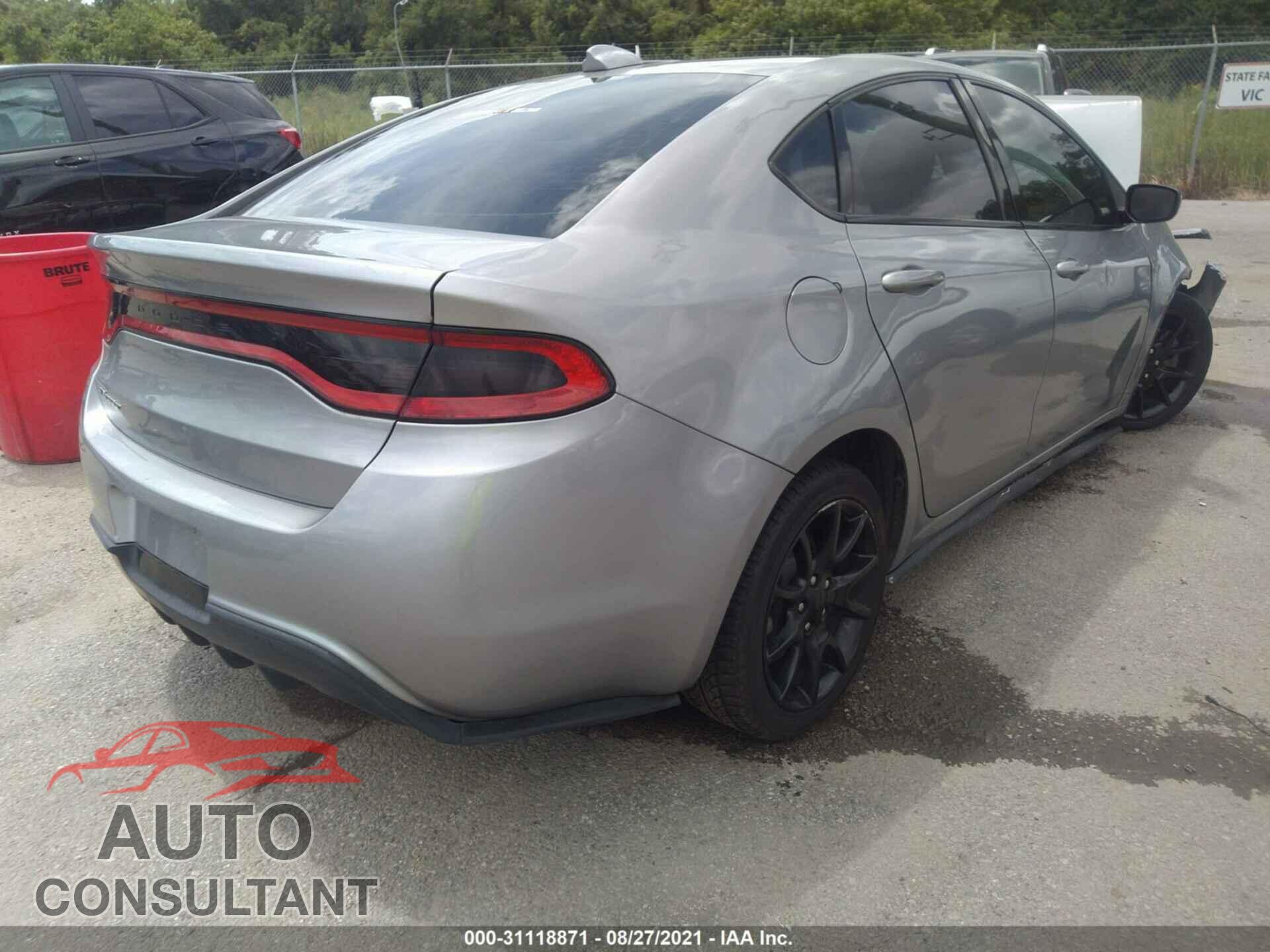 DODGE DART 2016 - 1C3CDFBB7GD717649