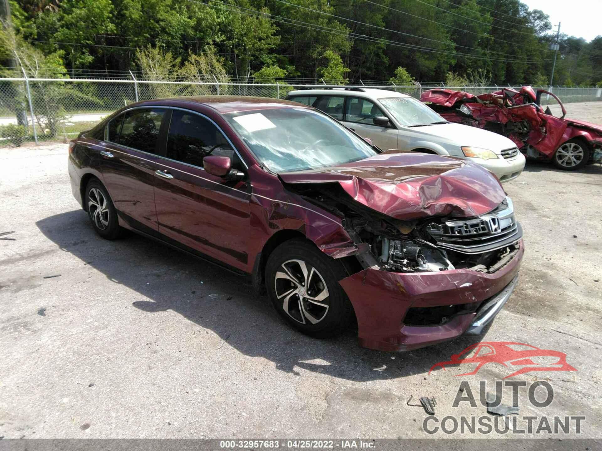 HONDA ACCORD SEDAN 2016 - 1HGCR2F30GA092359