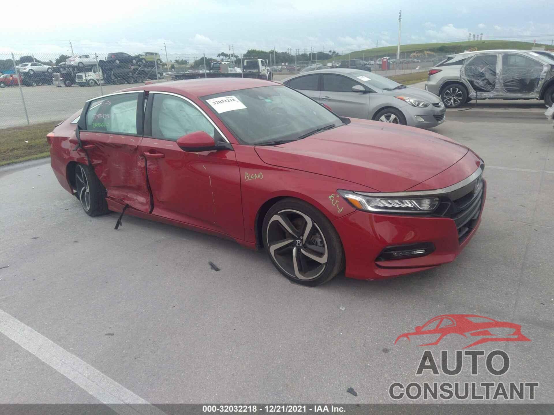 HONDA ACCORD SEDAN 2019 - 1HGCV1F34KA144378