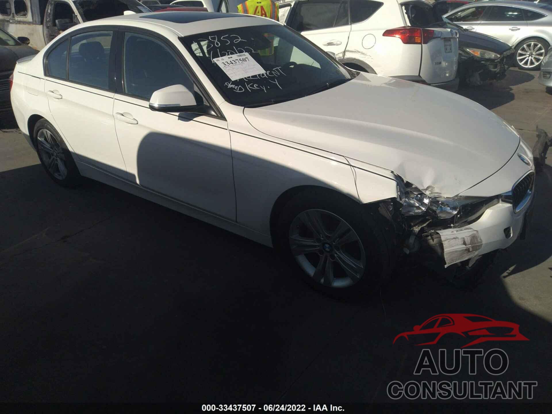 BMW 3 SERIES 2016 - WBA8E9G52GNT43963