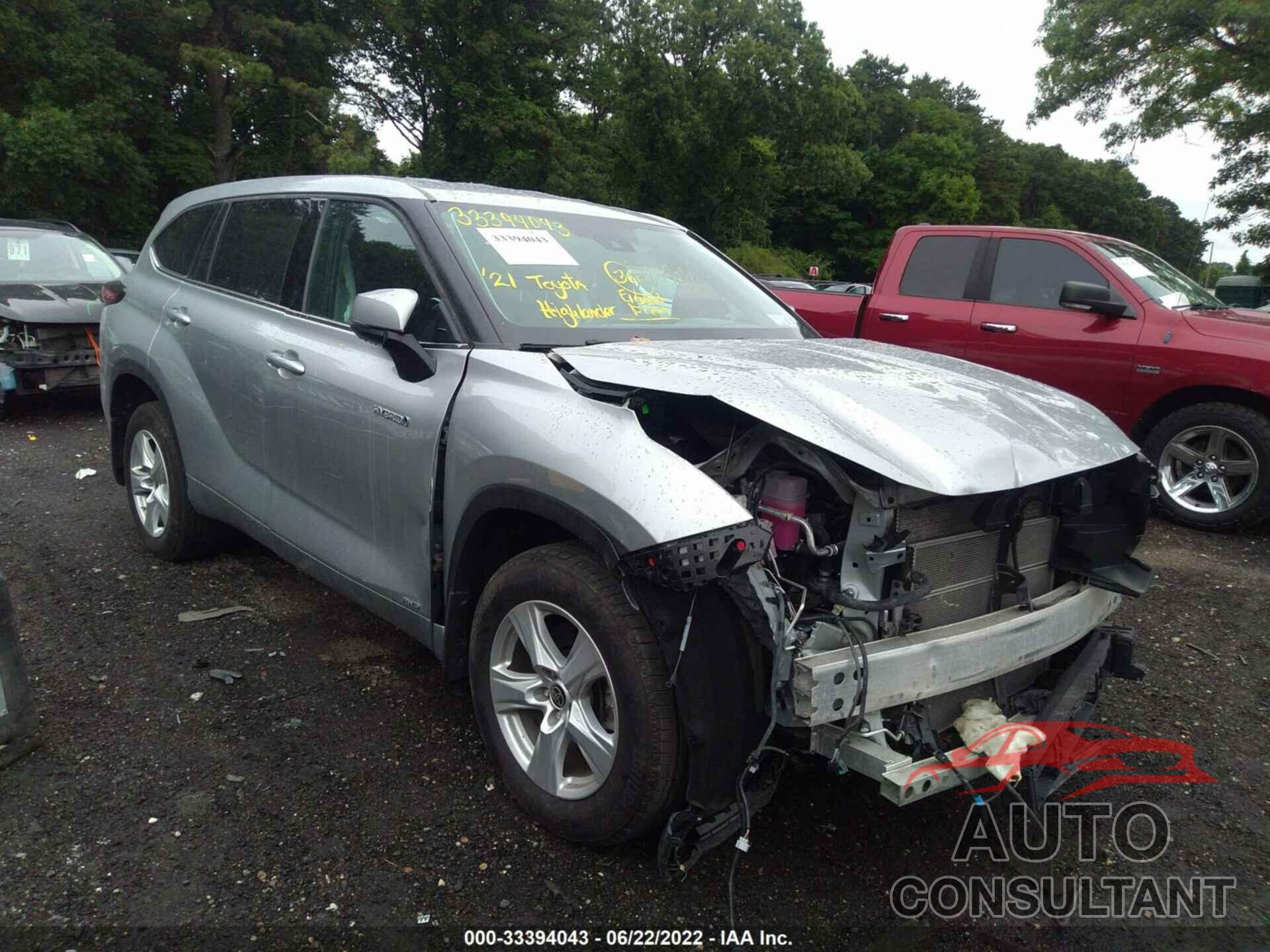 TOYOTA HIGHLANDER 2021 - 5TDBBRCH6MS530128