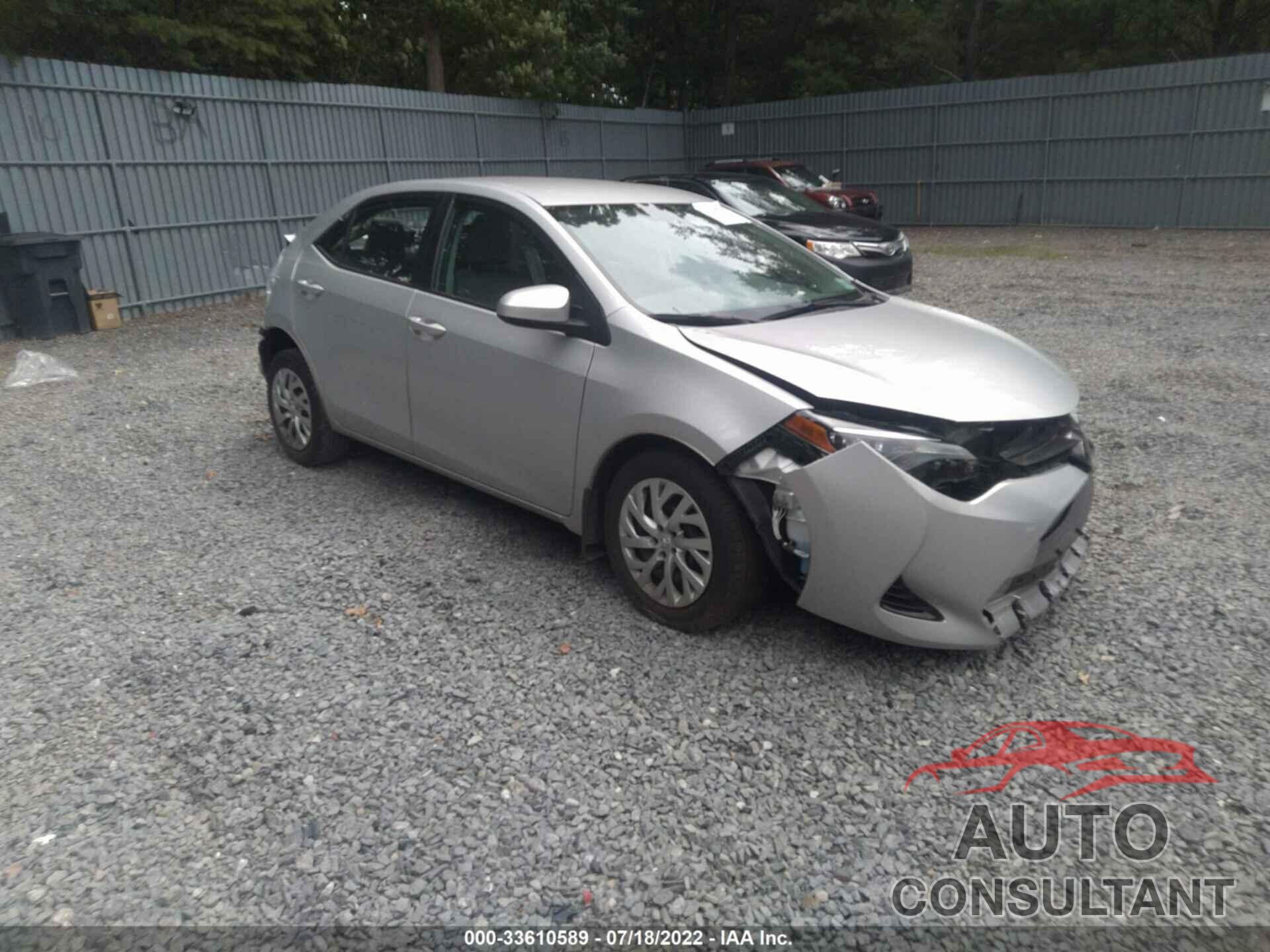 TOYOTA COROLLA 2019 - 2T1BURHE3KC127013