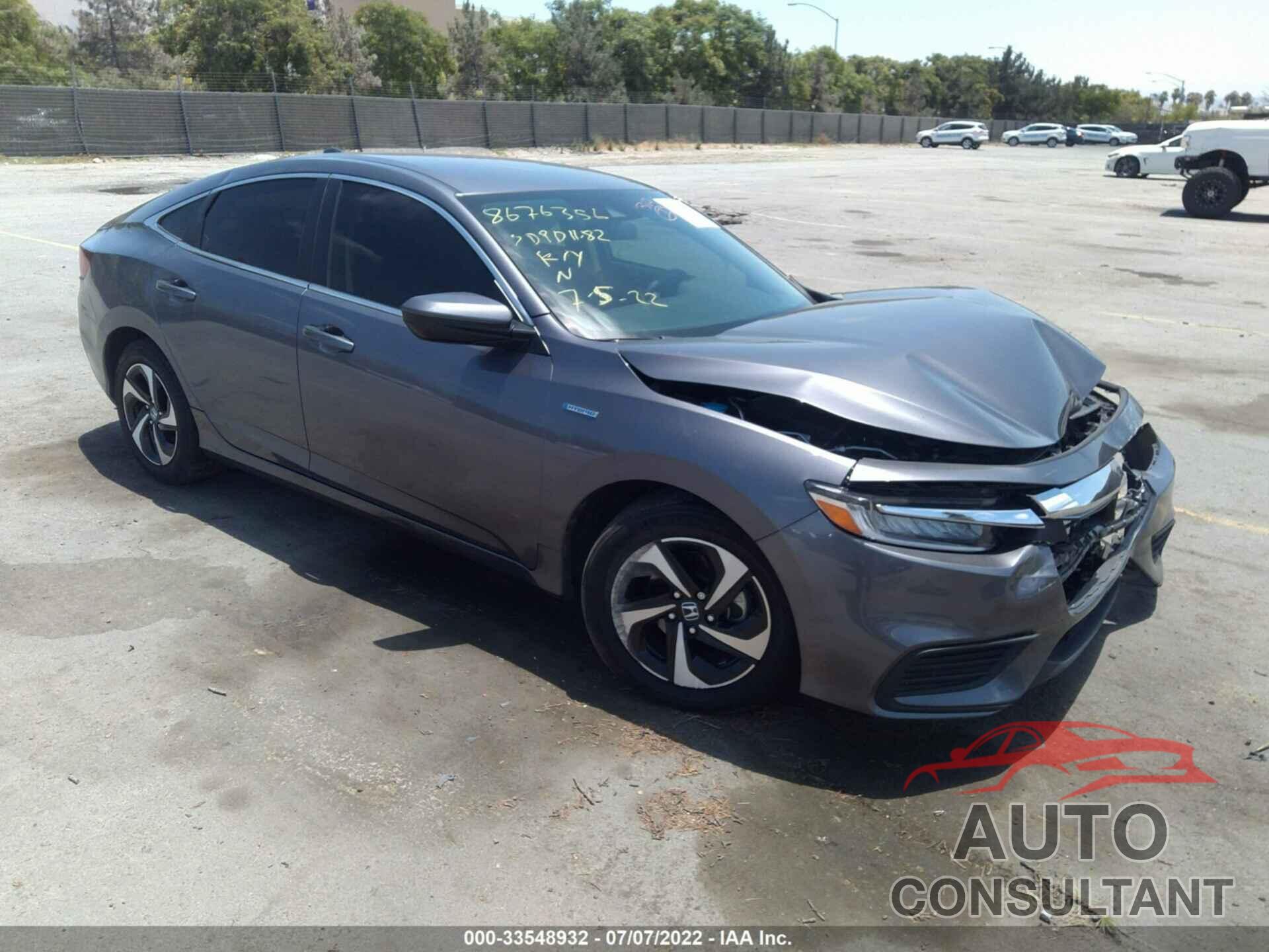 HONDA INSIGHT 2022 - 19XZE4F58NE006372