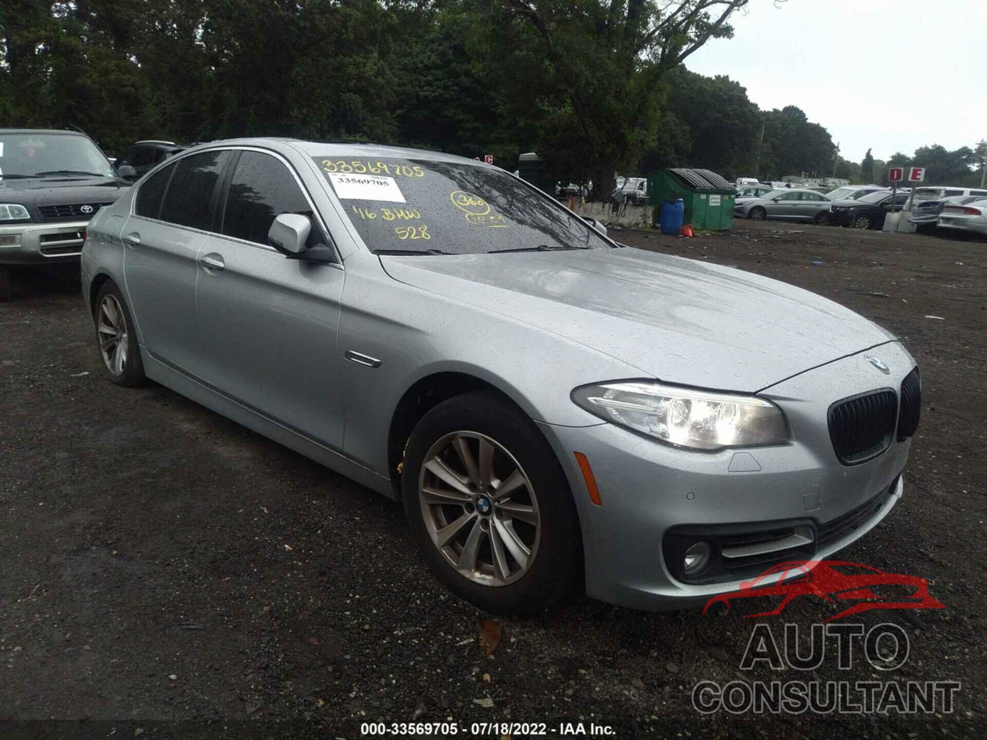 BMW 5 SERIES 2016 - WBA5A7C59GG145183