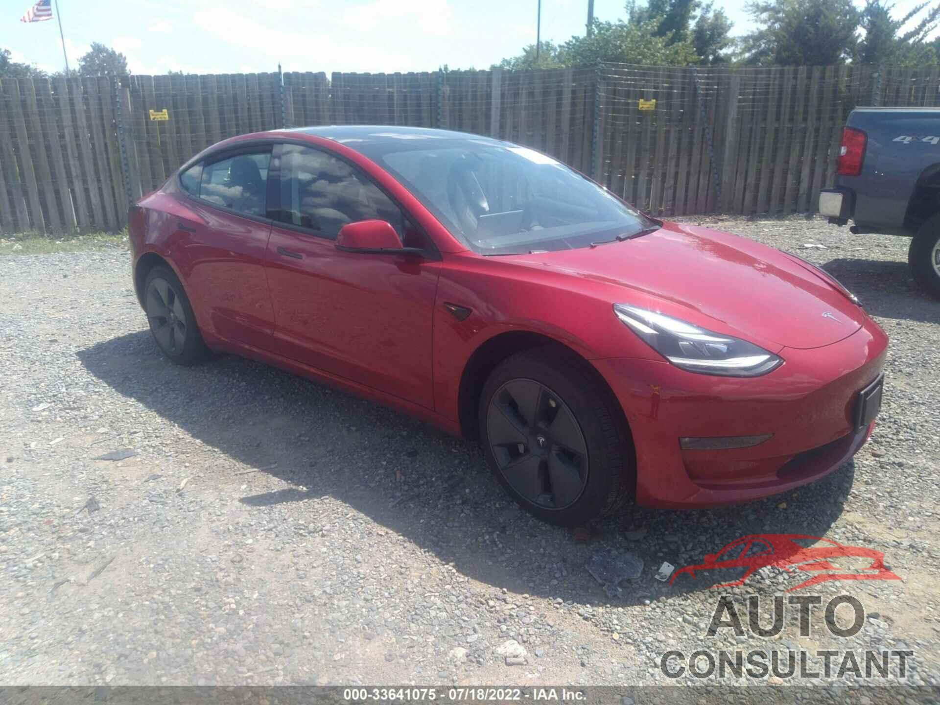 TESLA MODEL 3 2022 - 5YJ3E1EB3NF109172