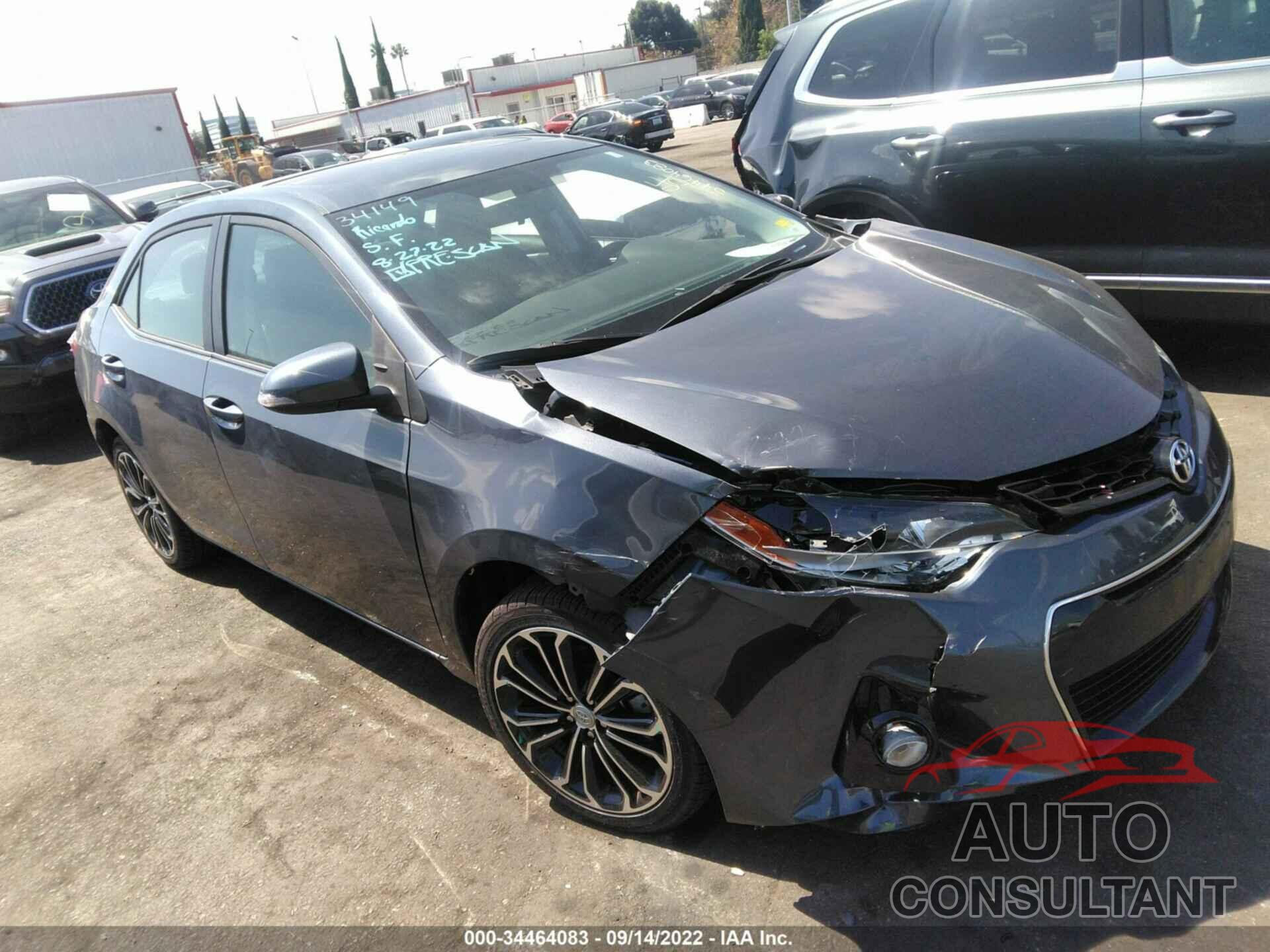 TOYOTA COROLLA 2016 - 5YFBURHE9GP523373