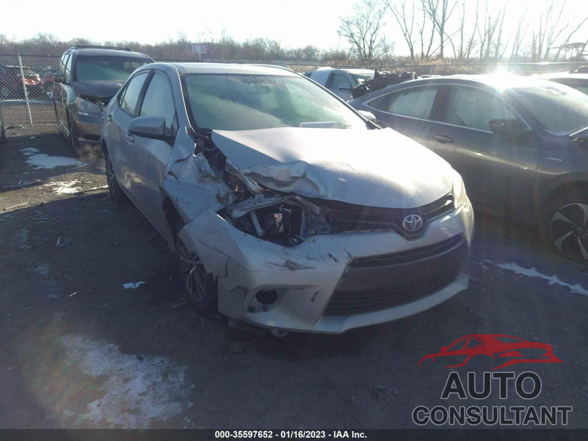 TOYOTA COROLLA 2016 - 2T1BURHE9GC539847