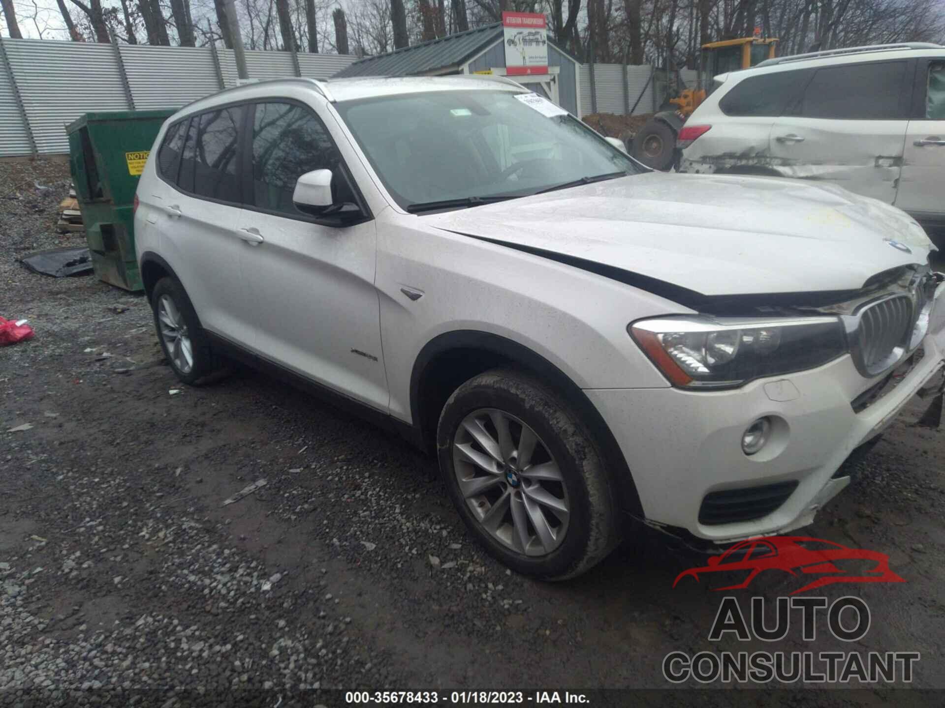 BMW X3 2016 - 5UXWX9C51G0D94783