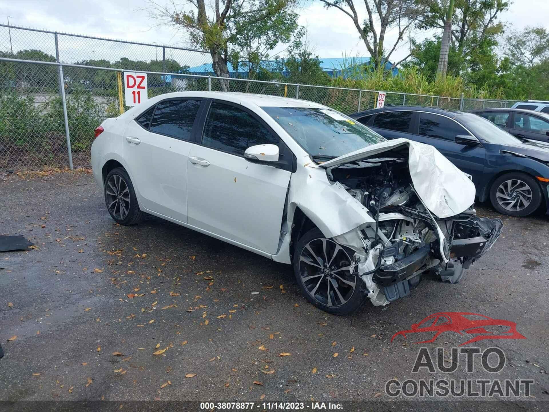 TOYOTA COROLLA 2019 - 5YFBURHE0KP898562