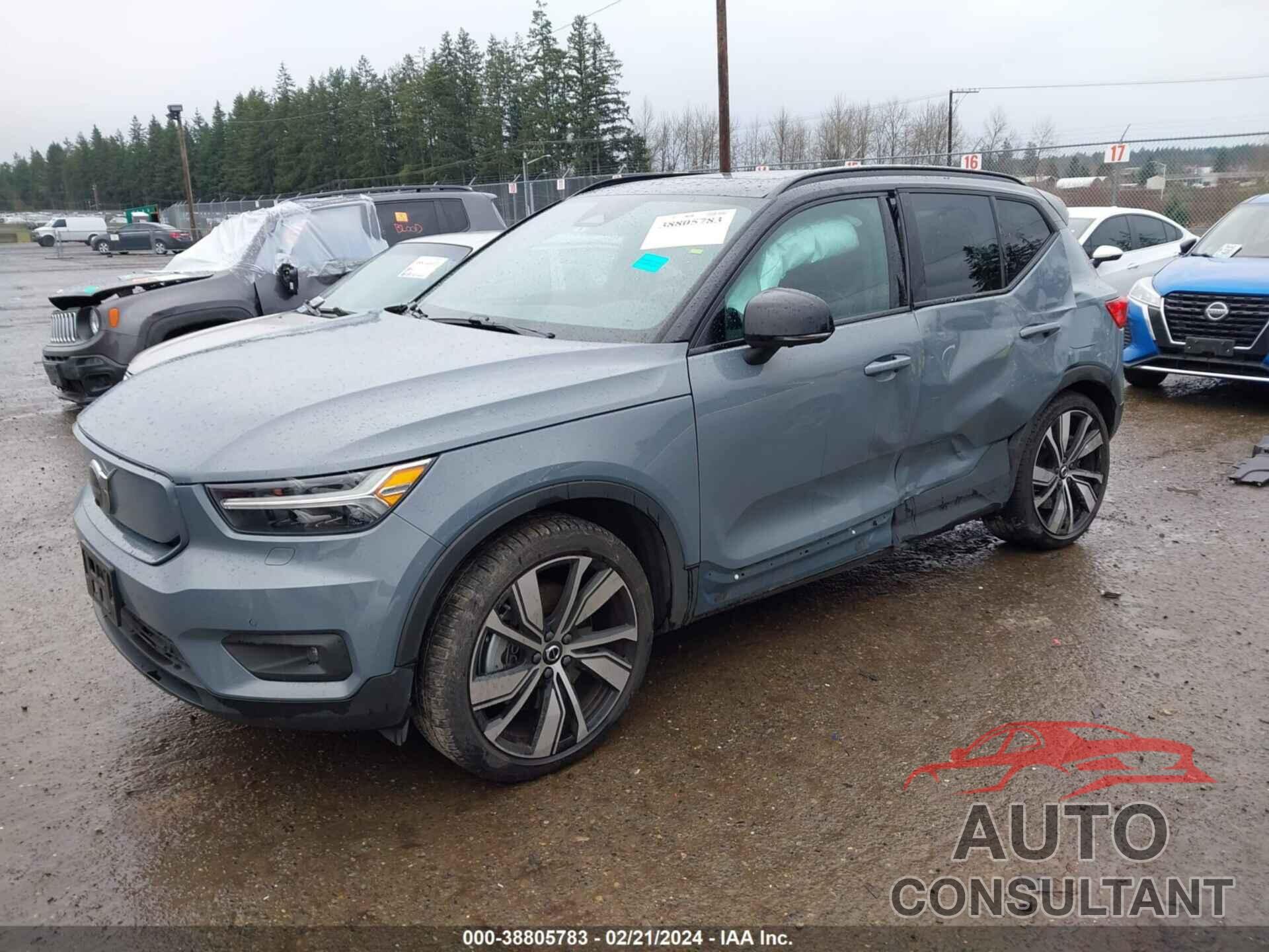 VOLVO XC40 RECHARGE PURE ELECTRIC 2021 - YV4ED3UR5M2596508