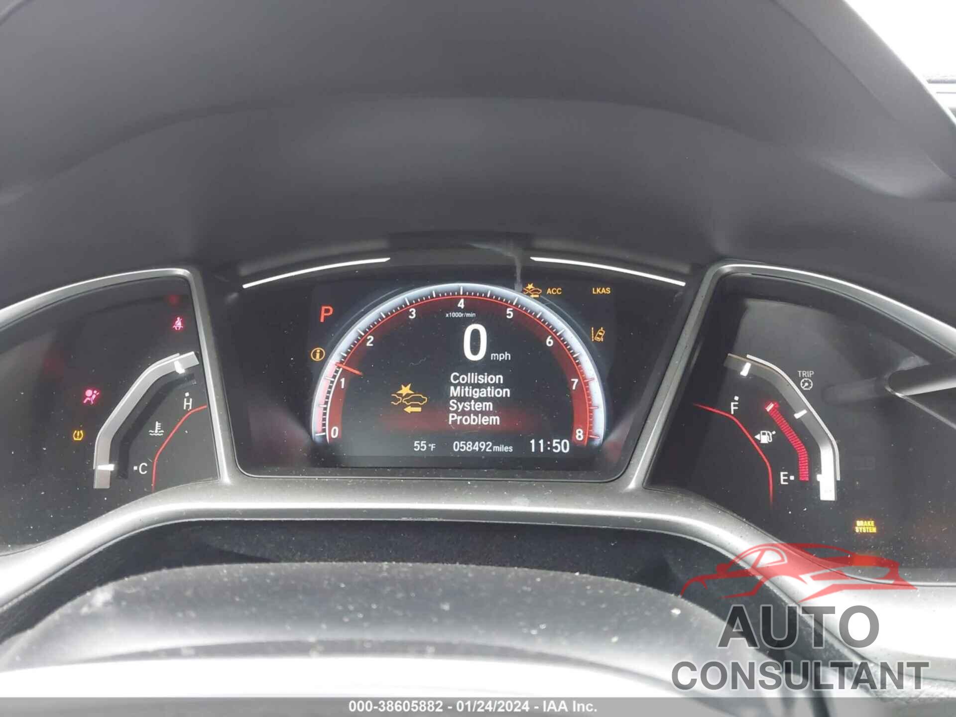 HONDA CIVIC 2019 - 2HGFC2F82KH604207