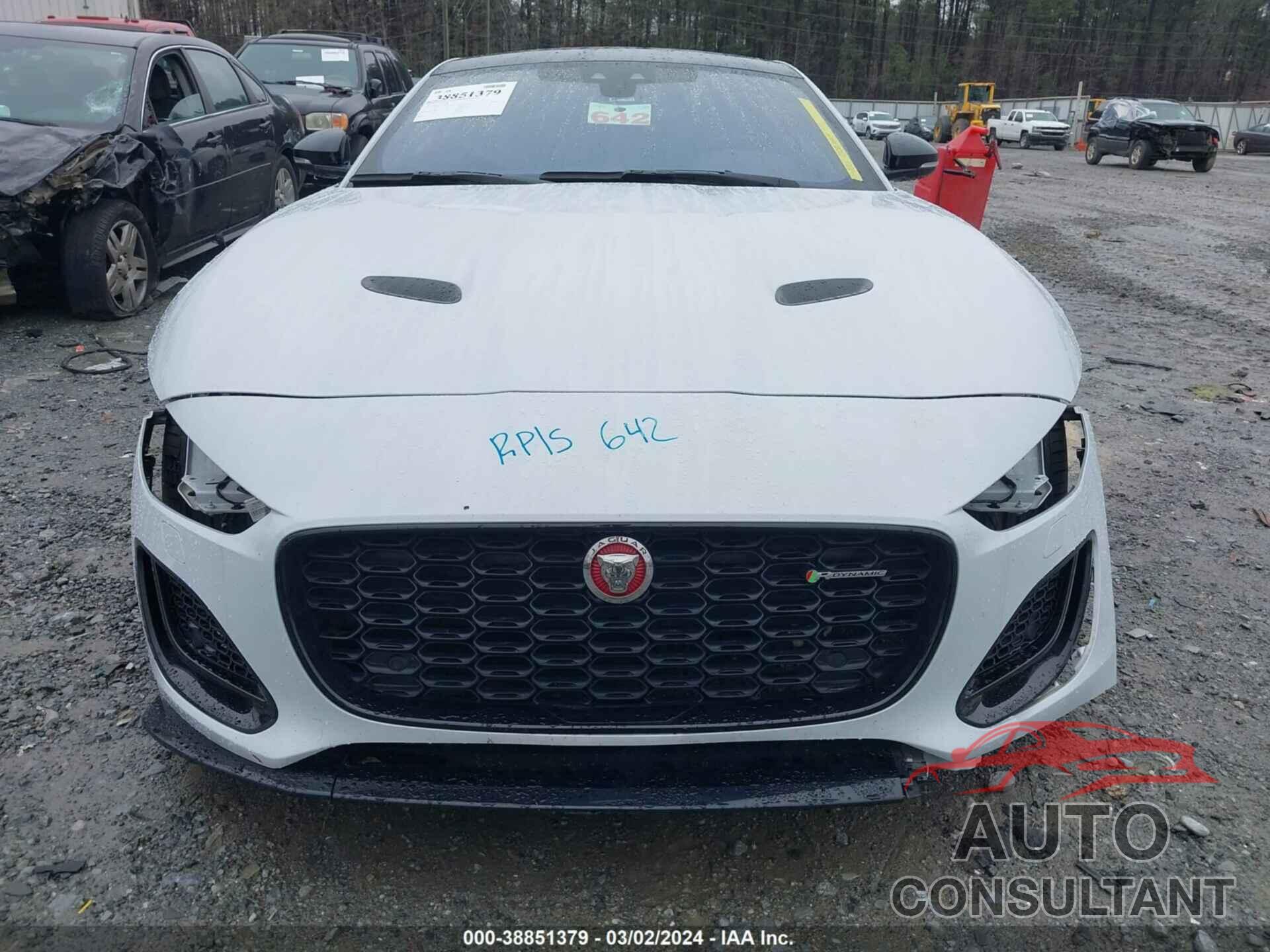 JAGUAR F-TYPE 2021 - SAJD81FV6MCK74229