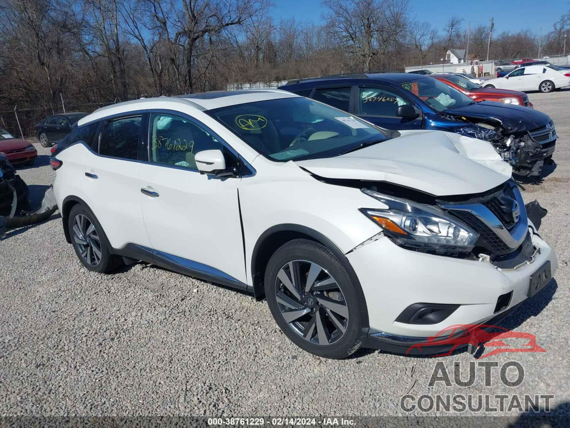 NISSAN MURANO 2018 - 5N1AZ2MH4JN124505