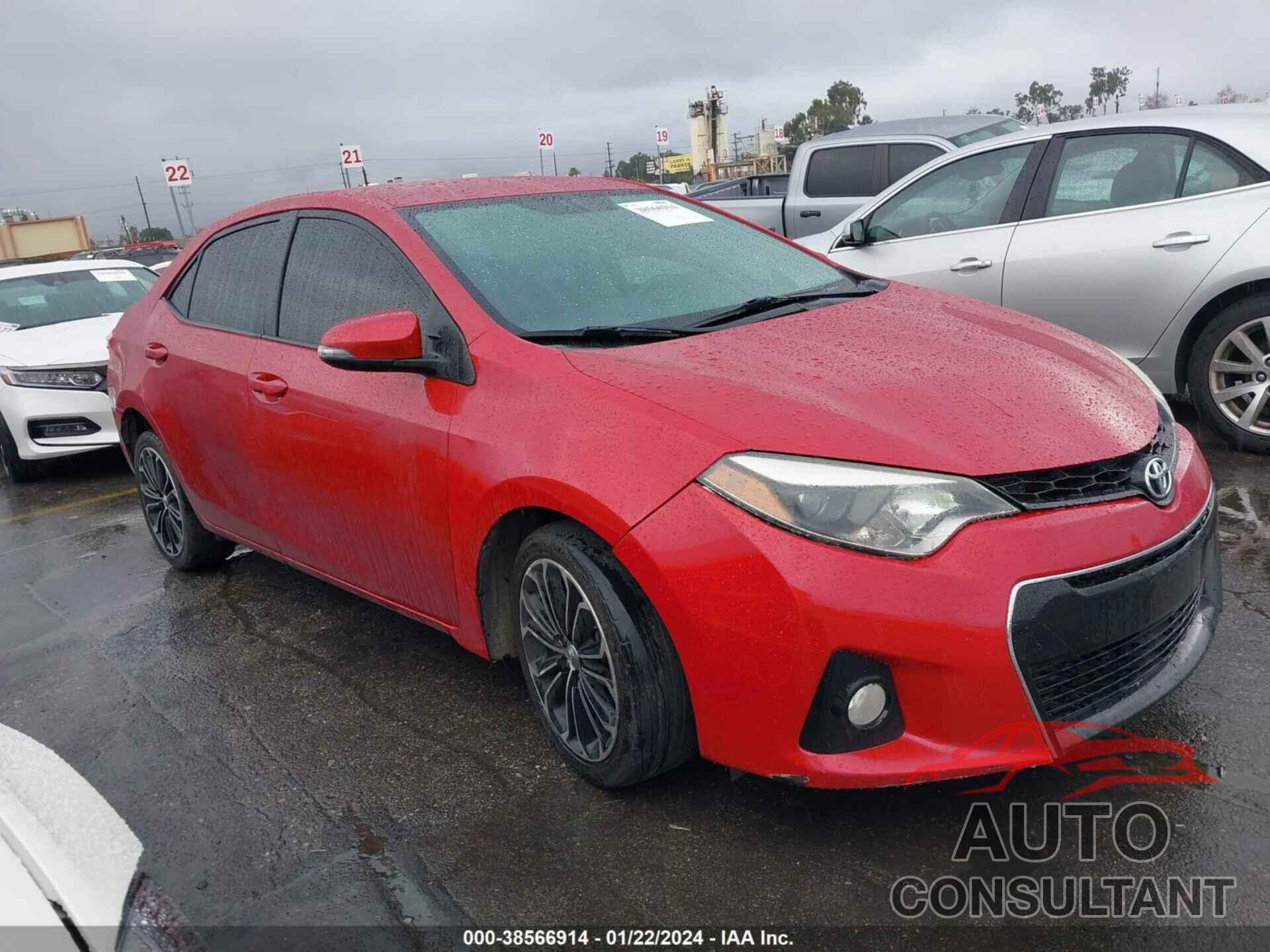 TOYOTA COROLLA 2016 - 5YFBURHE8GP519654