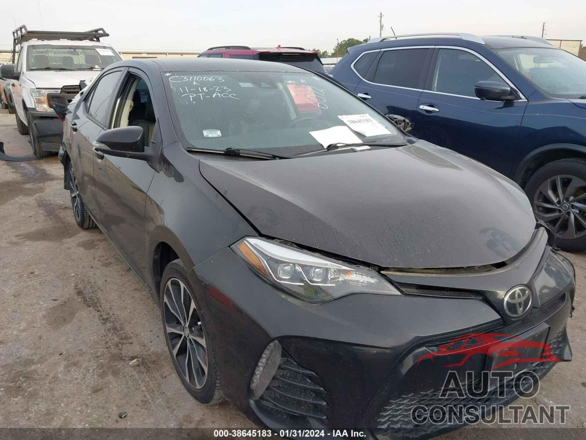 TOYOTA COROLLA 2018 - 5YFBURHEXJP826072