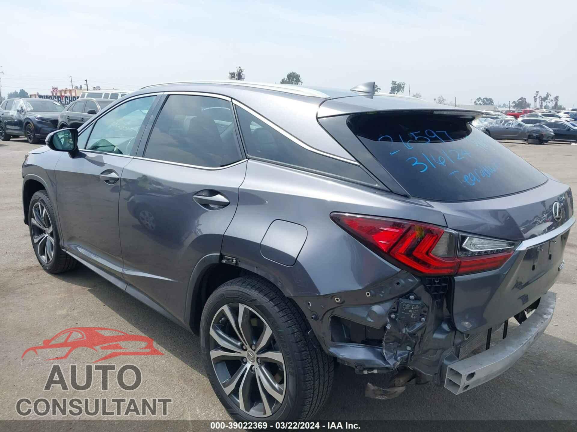 LEXUS RX 2017 - 2T2ZZMCA1HC084187