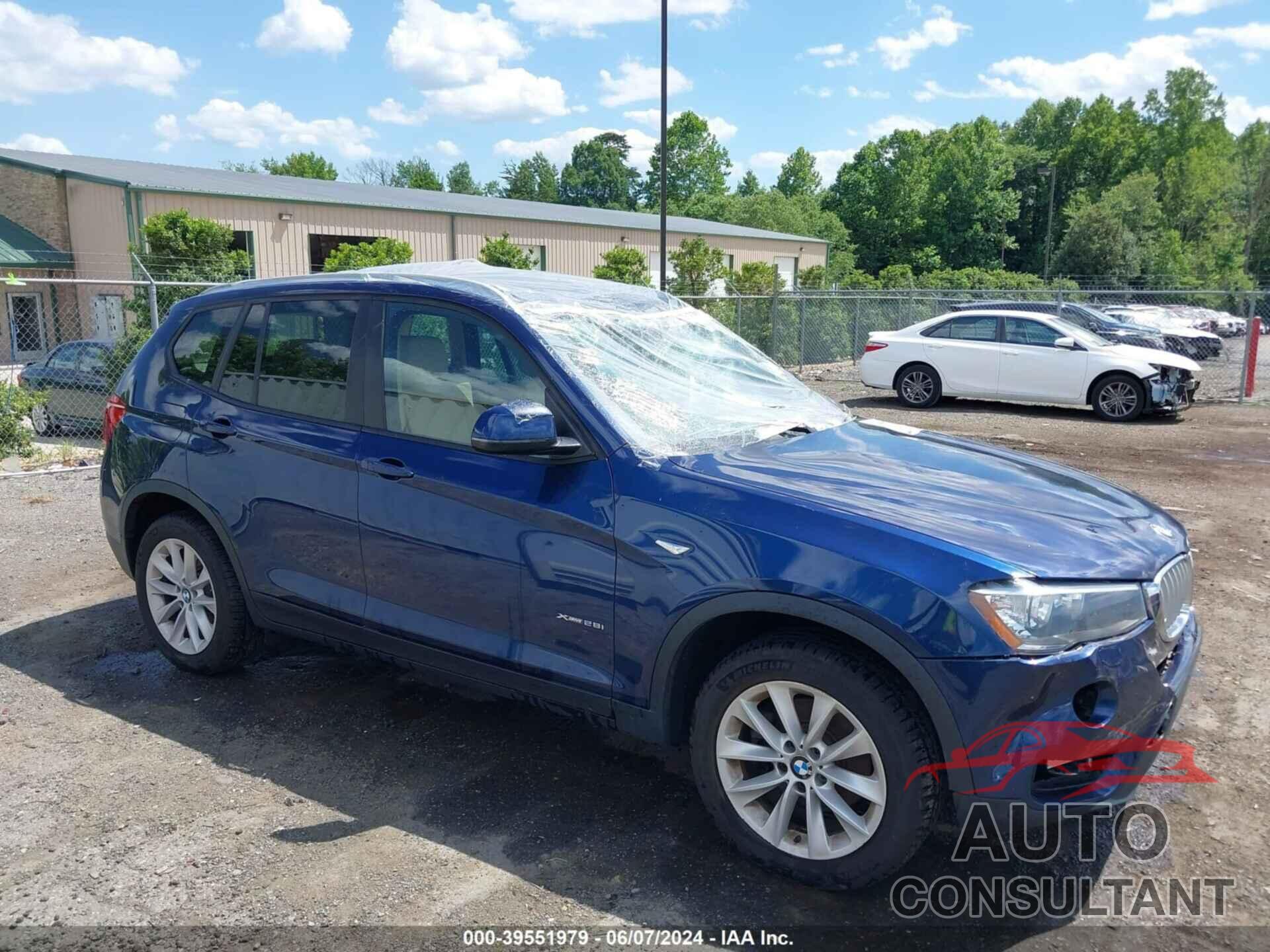 BMW X3 2016 - 5UXWX9C59G0D80873