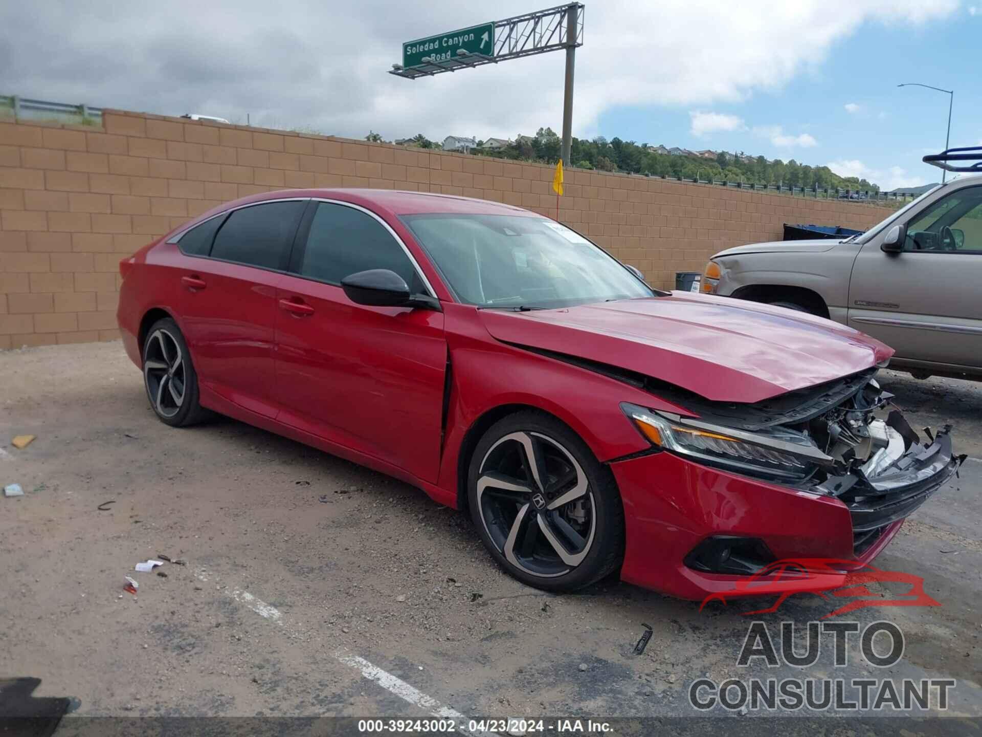 HONDA ACCORD 2021 - 1HGCV1F32MA077959