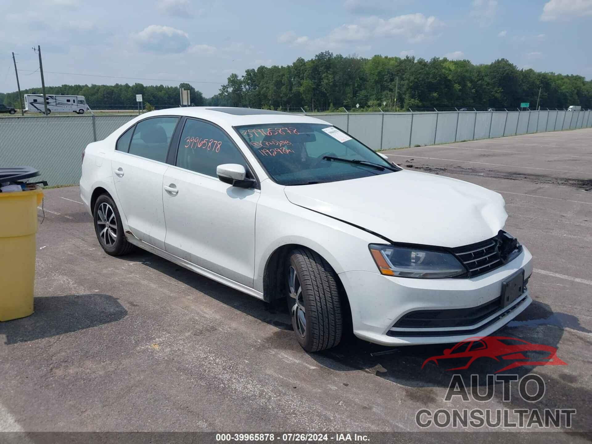 VOLKSWAGEN JETTA 2018 - 3VWDB7AJ6JM262208