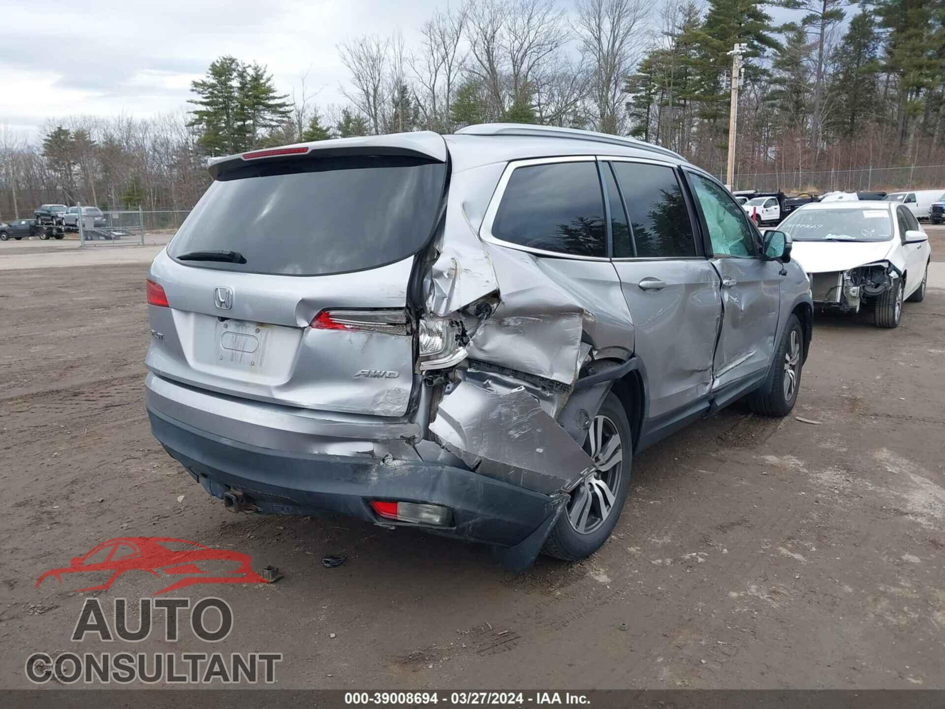 HONDA PILOT 2016 - 5FNYF6H57GB016017