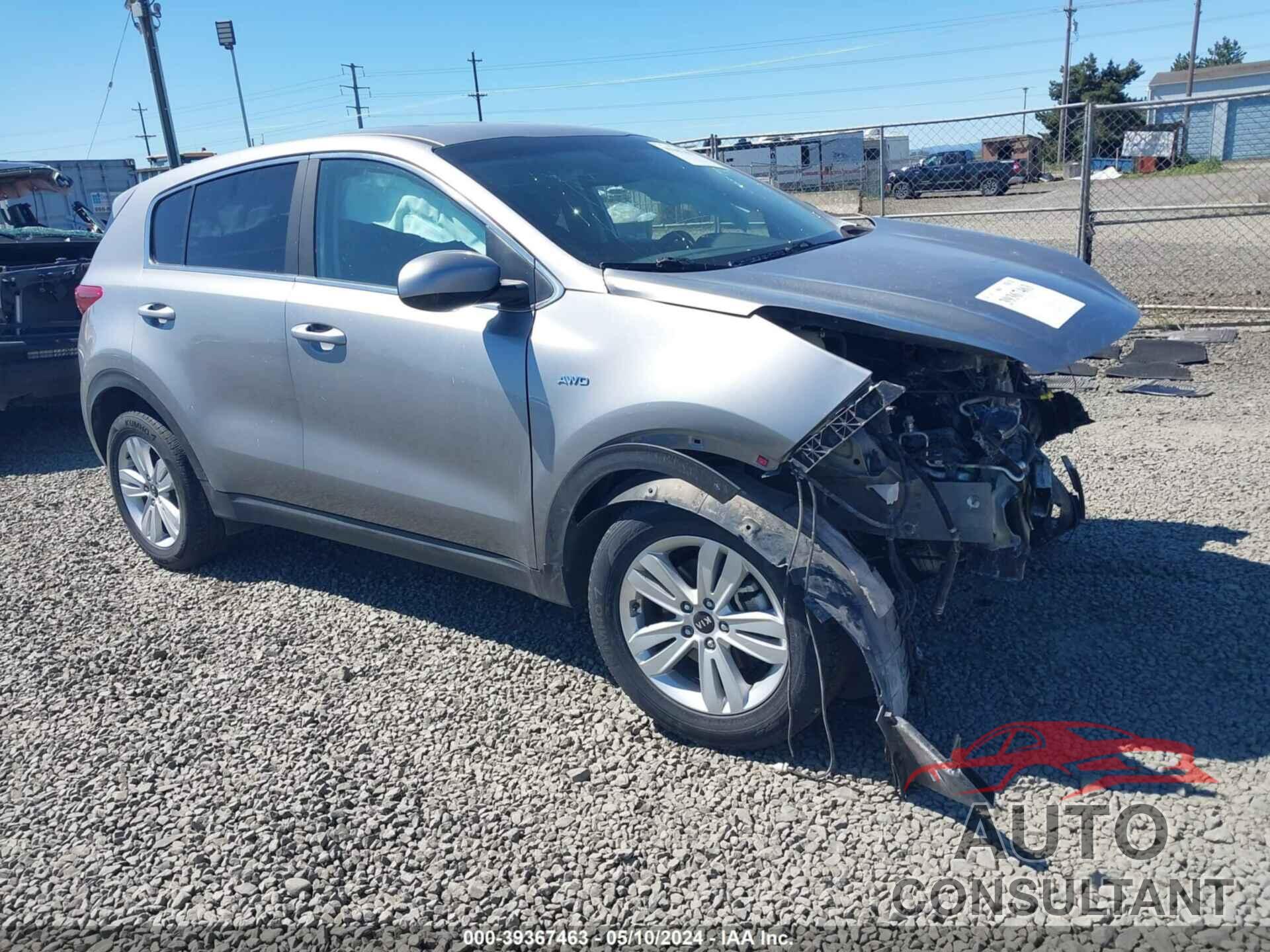 KIA SPORTAGE 2019 - KNDPMCAC3K7566189