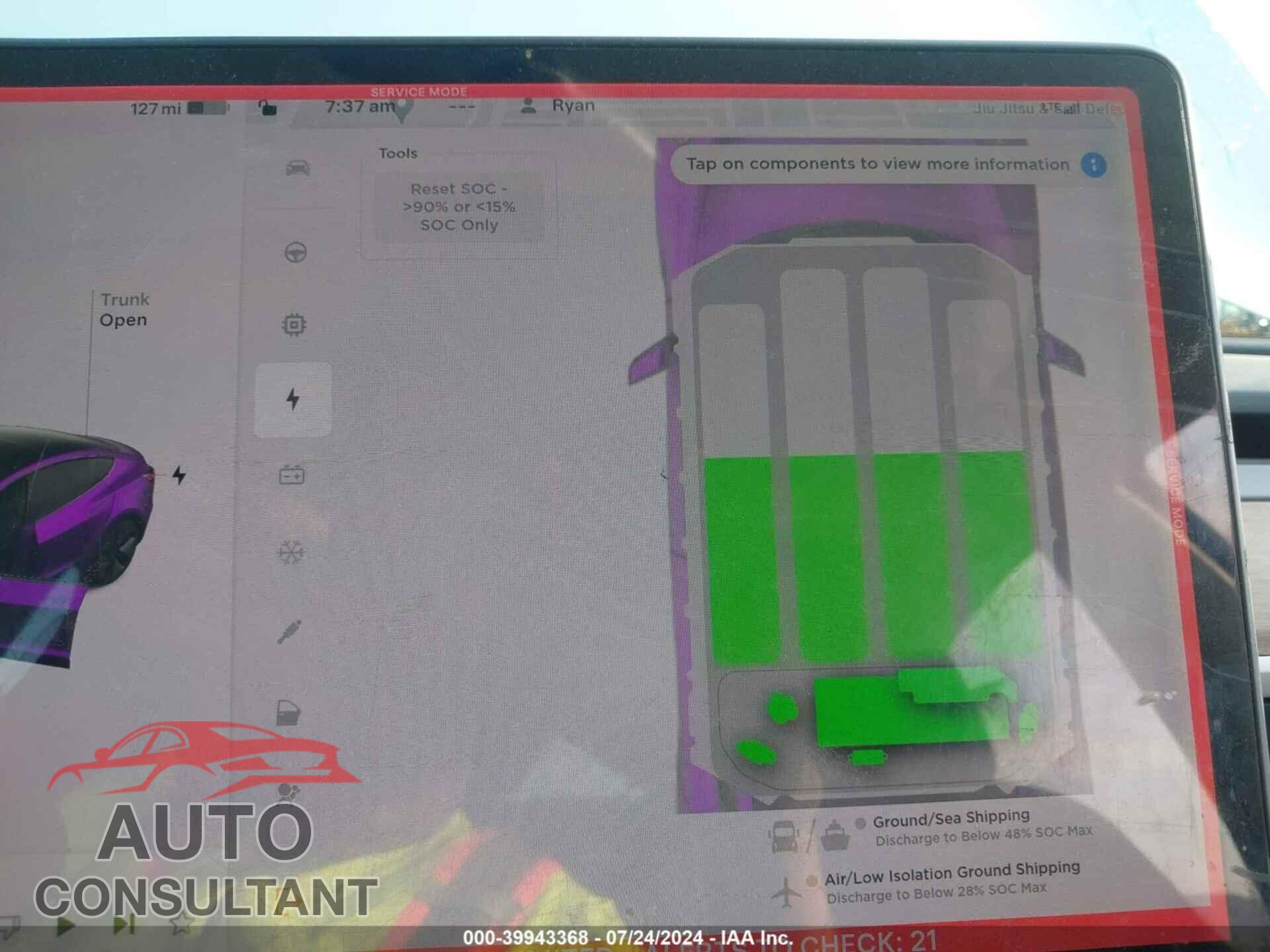 TESLA MODEL 3 2018 - 5YJ3E1EA9JF041171