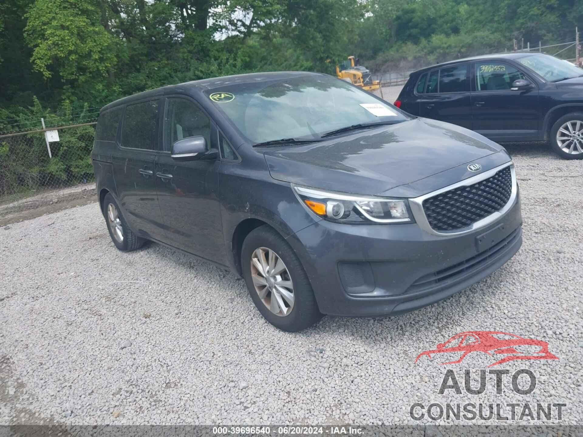 KIA SEDONA 2017 - KNDMB5C10H6229543