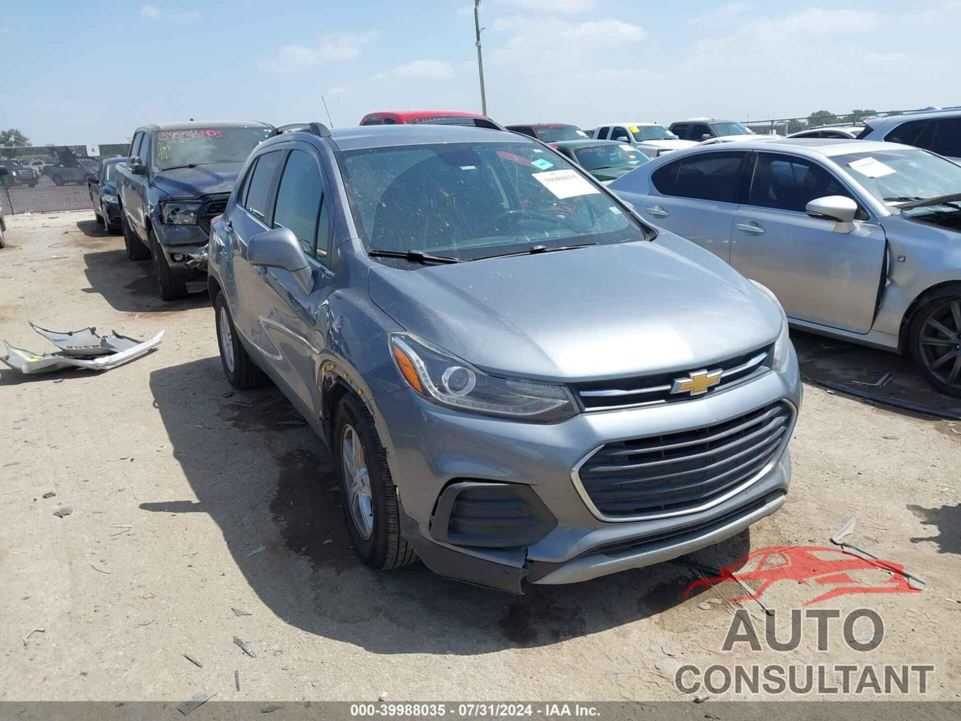 CHEVROLET TRAX 2019 - KL7CJLSB3KB740320