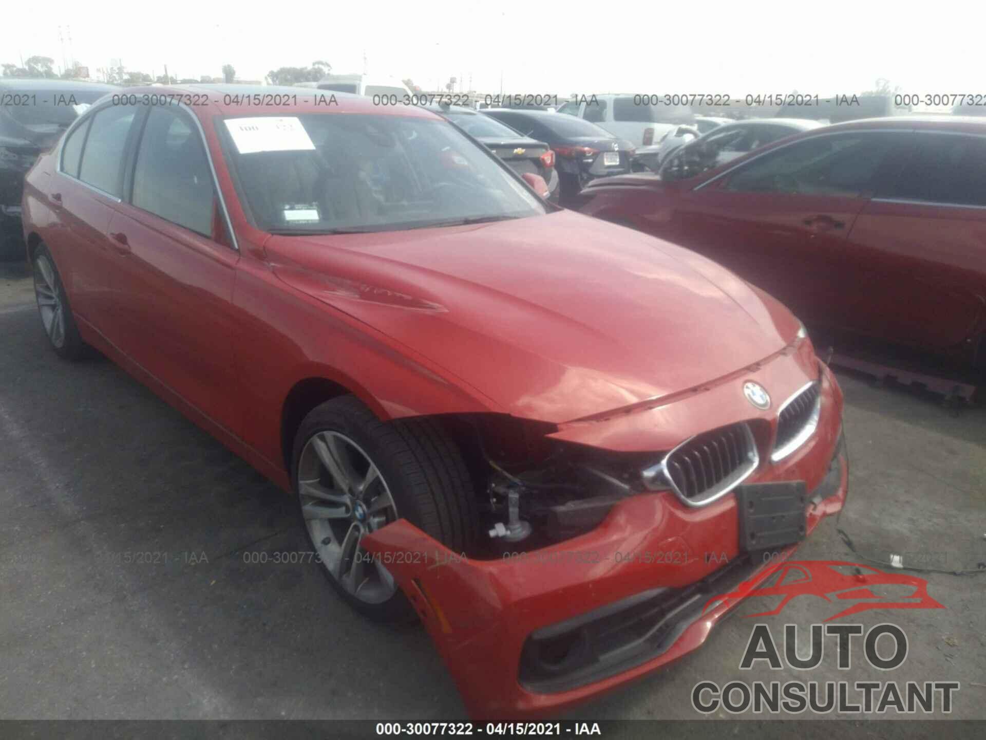 BMW 3 SERIES 2016 - WBA8B3C50GK383651